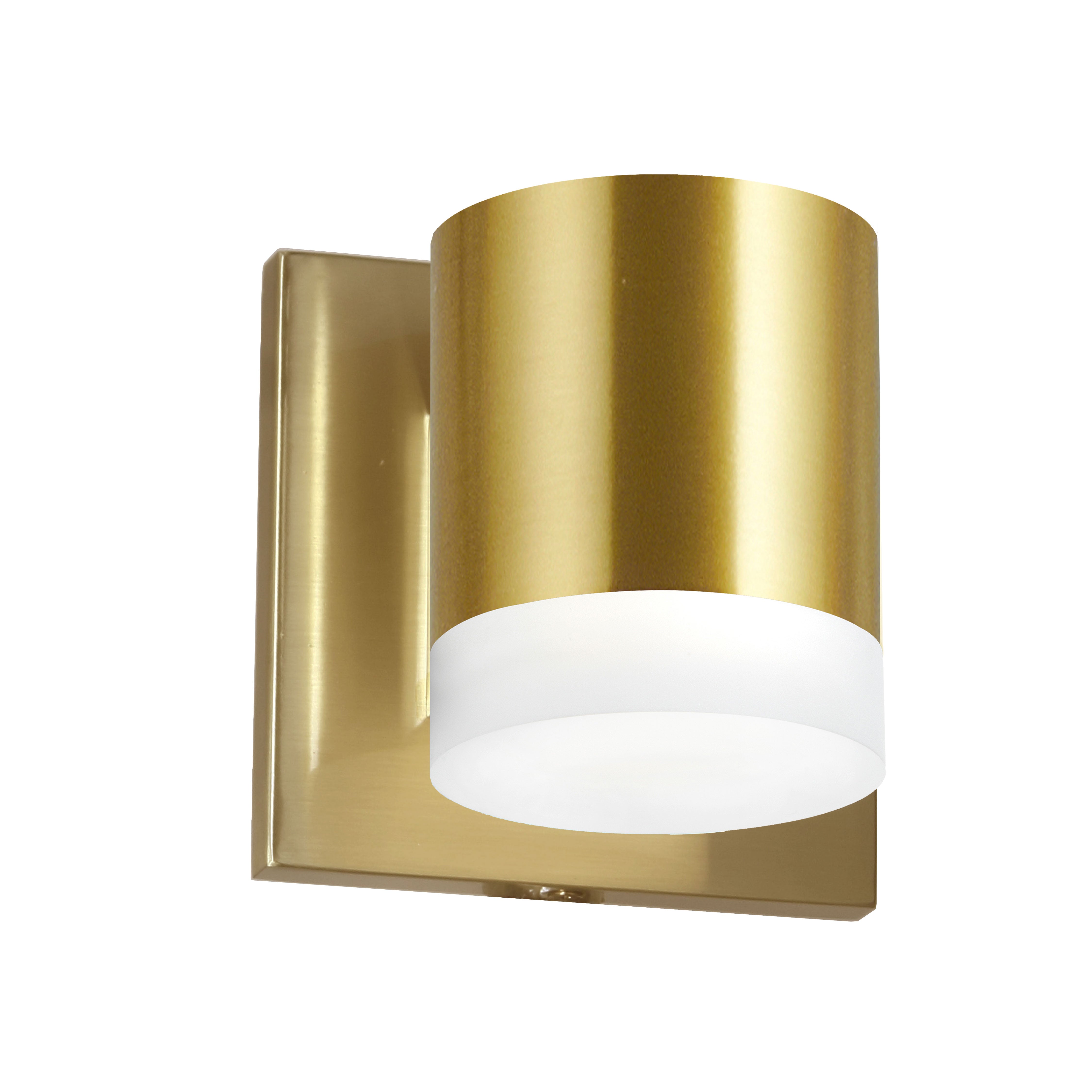 aged brass wall sconce