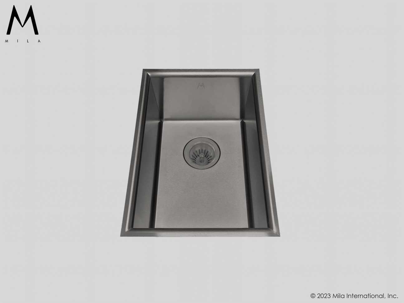 MILA ARC Low Profile Single Bowl Flush-Mount 12.5 x 18 Kitchen Sink