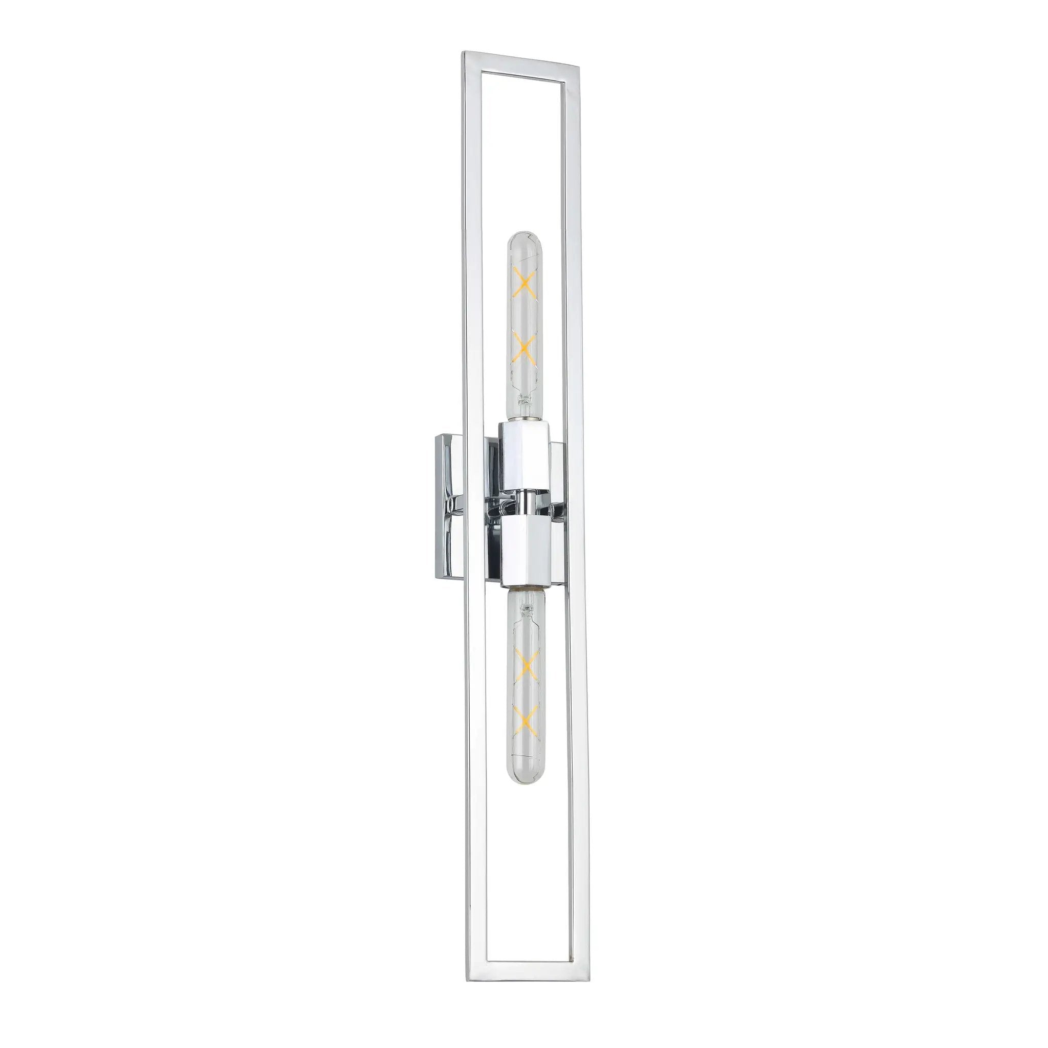 polished chrome wall mount
