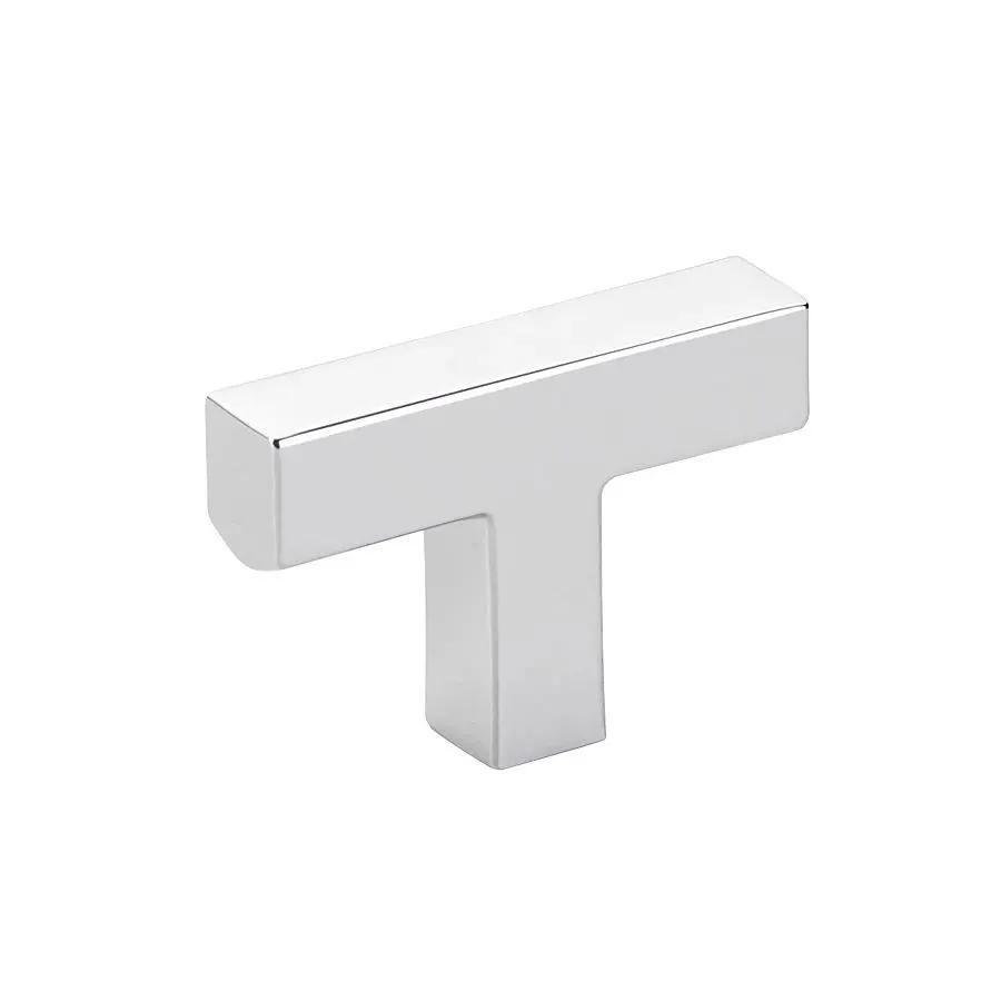 polished chrome cabinet t-knob