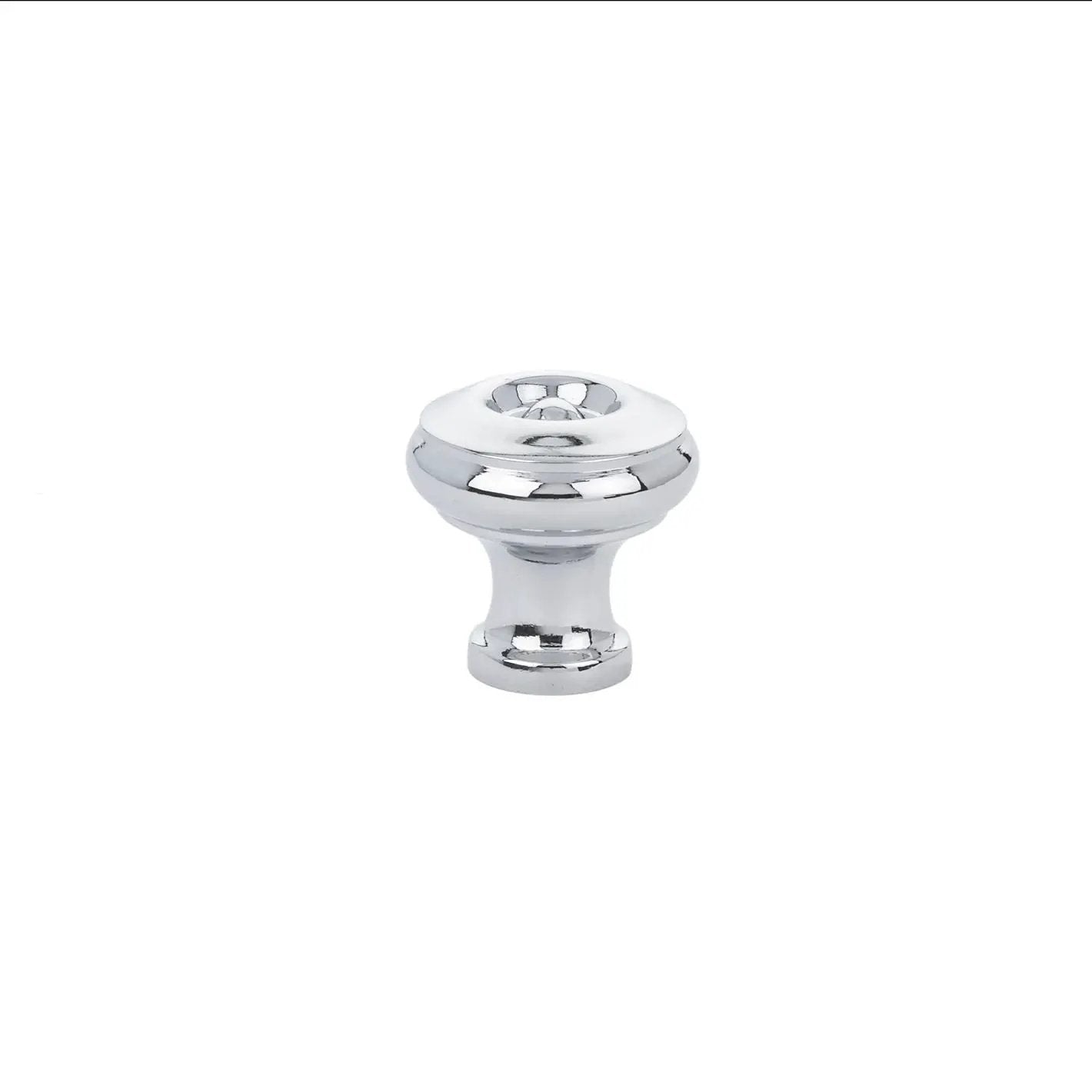 polished chrome cabinet knob