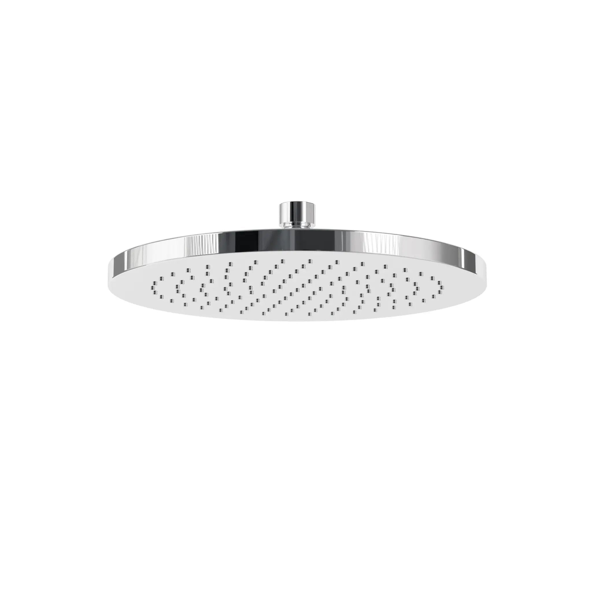 polished chrome shower head