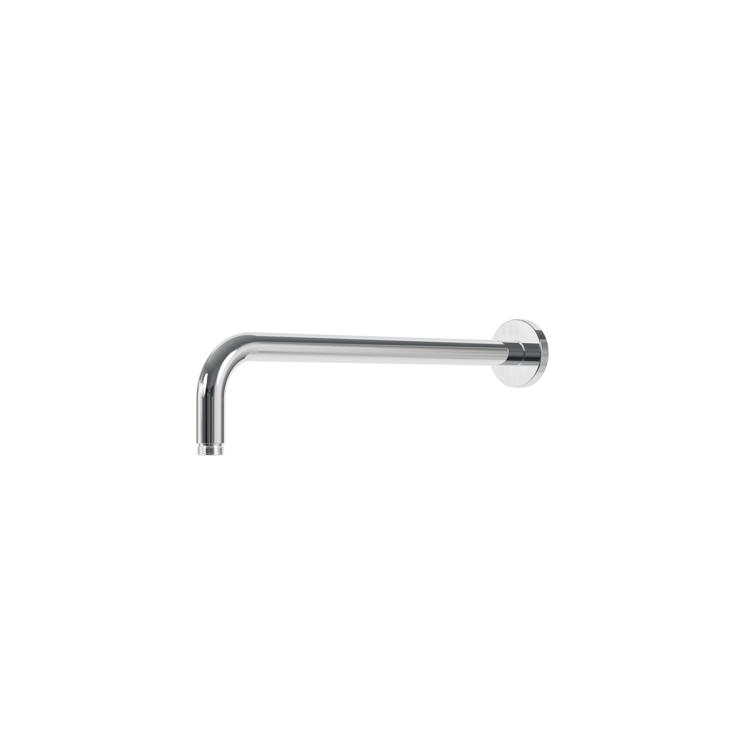 polished chrome shower arm