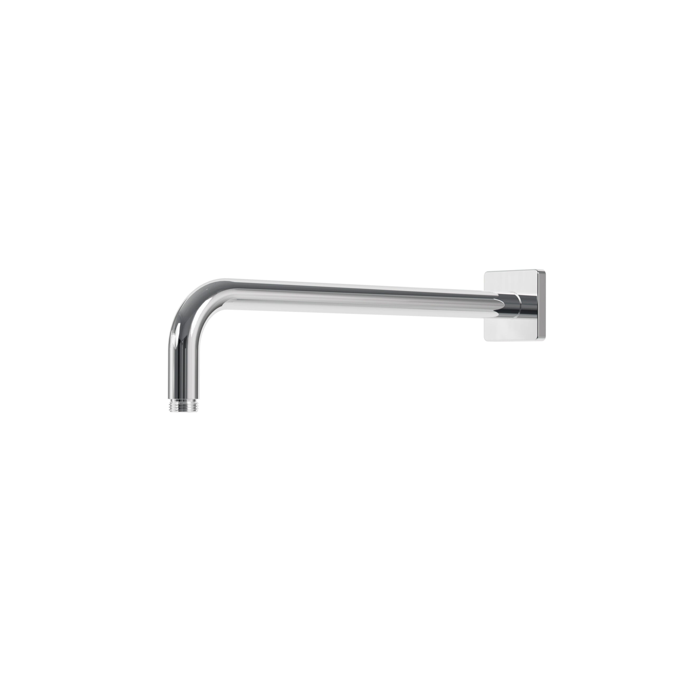 polished chrome shower arm