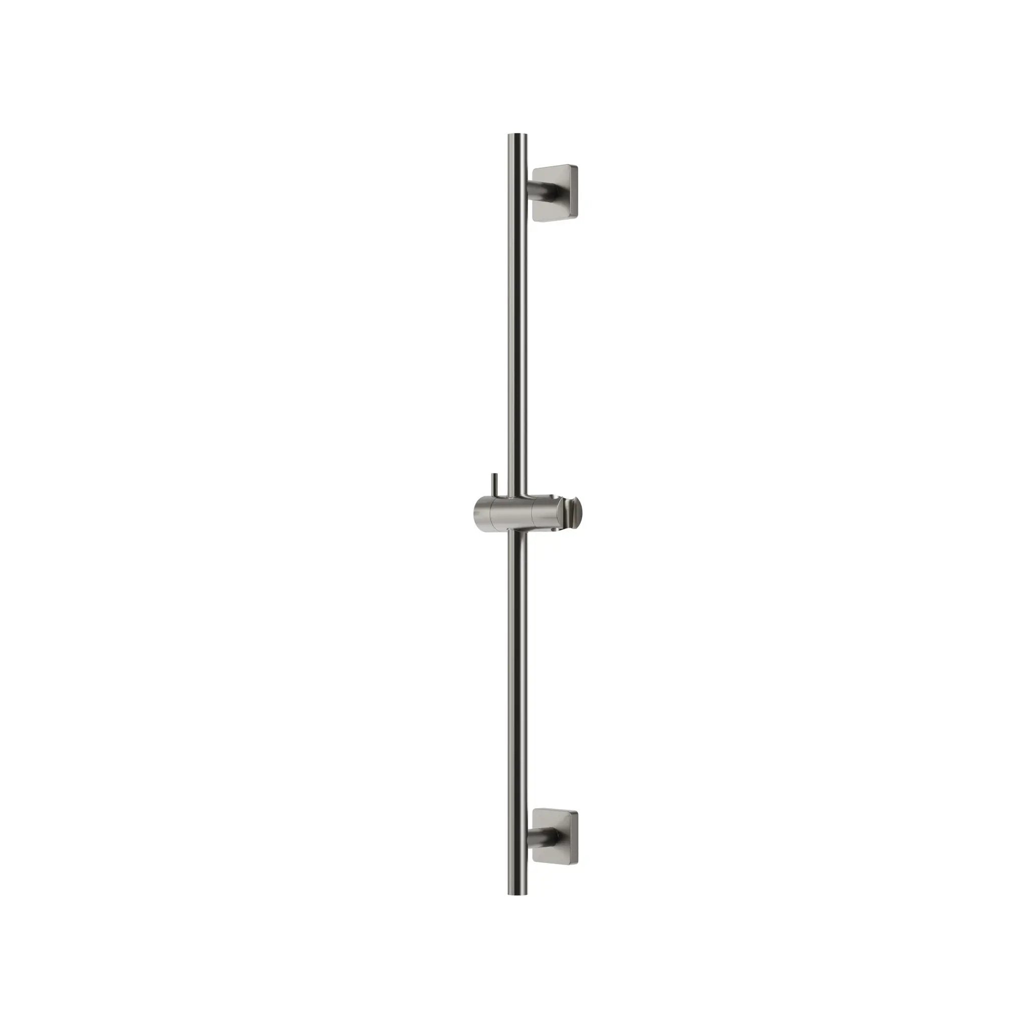 Aquabrass Round Shower Rail Only with Slider - Square Flange by Aquabrass