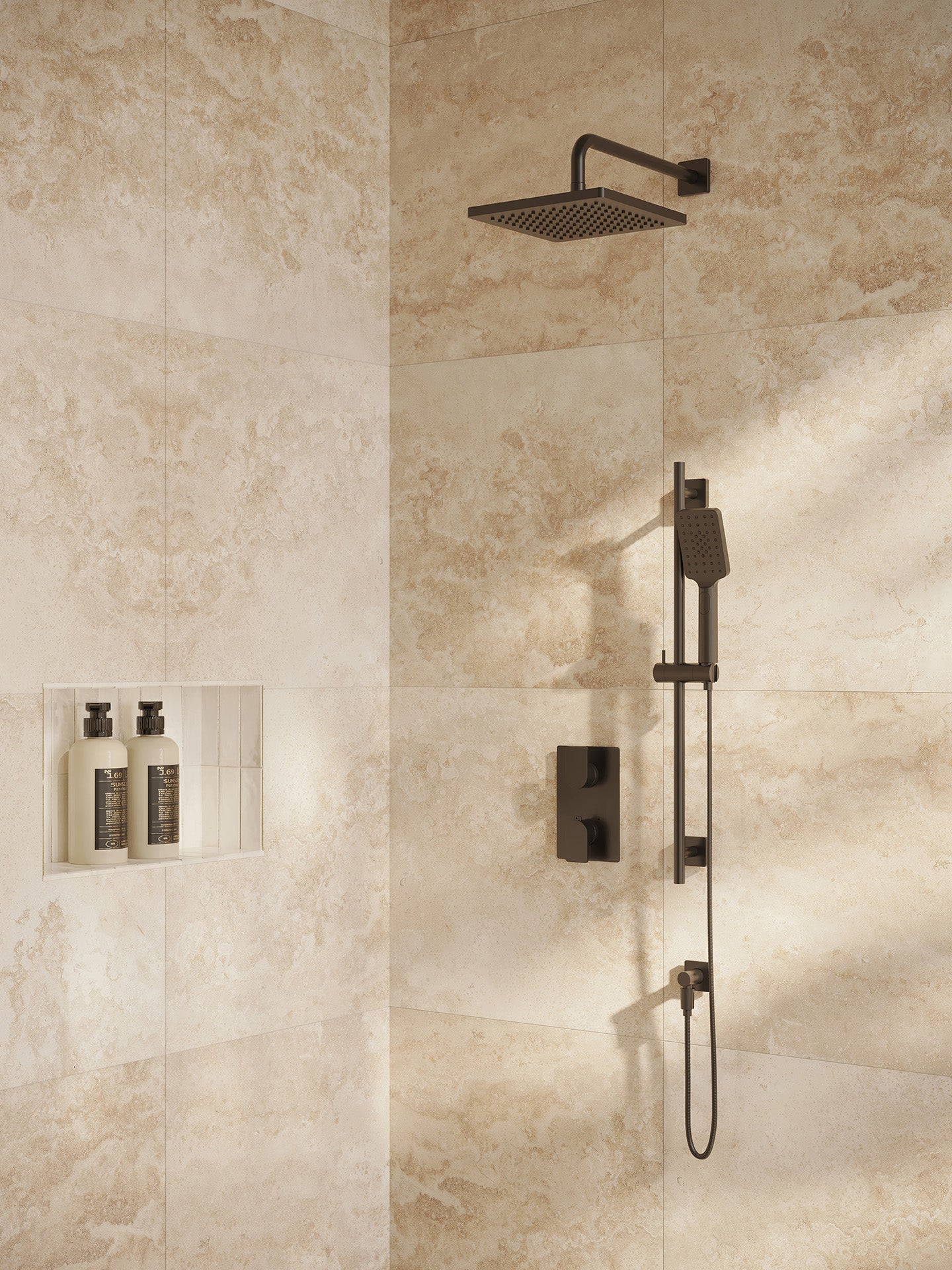 electro black shower kit