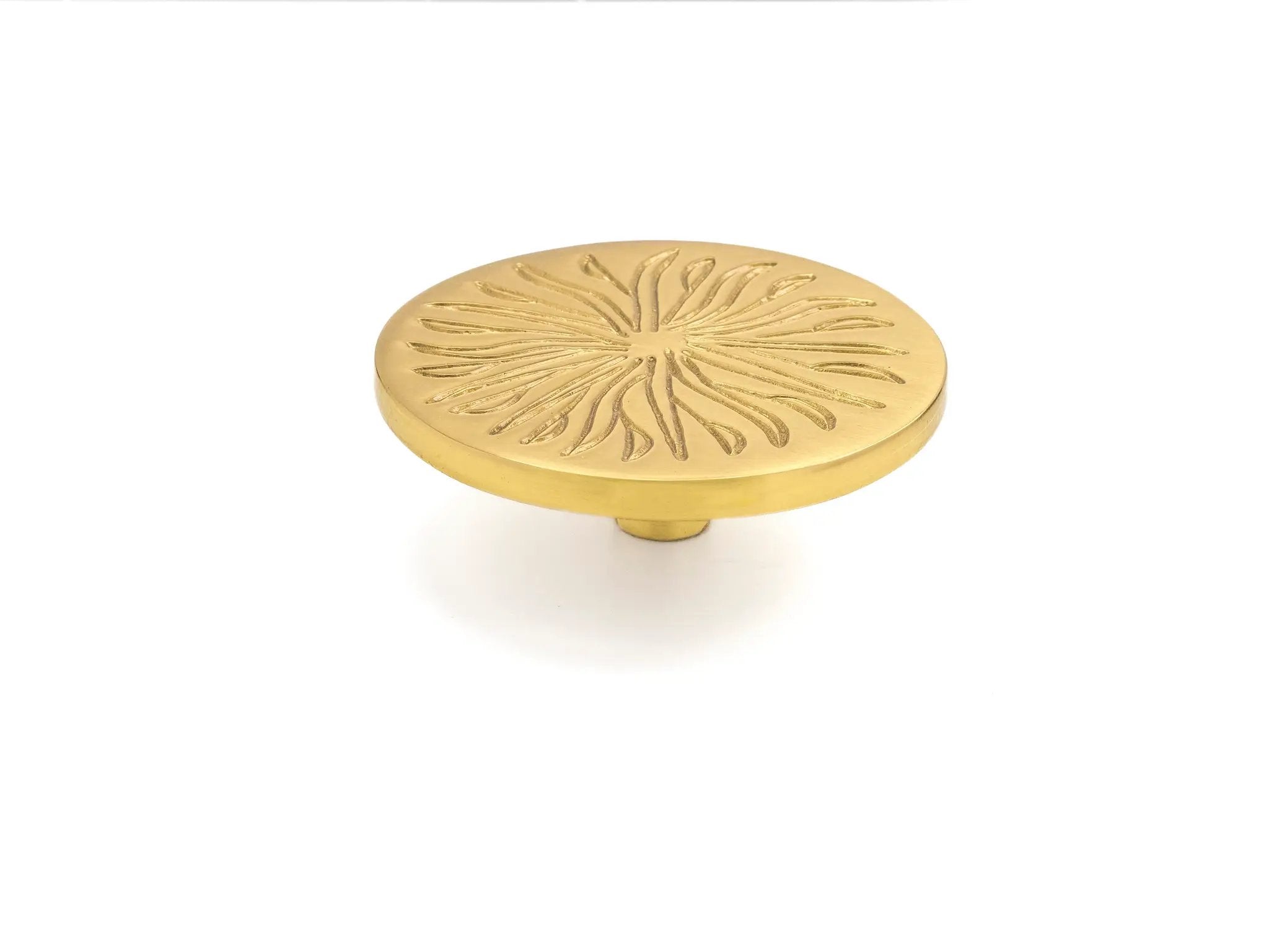 satin brass knob
