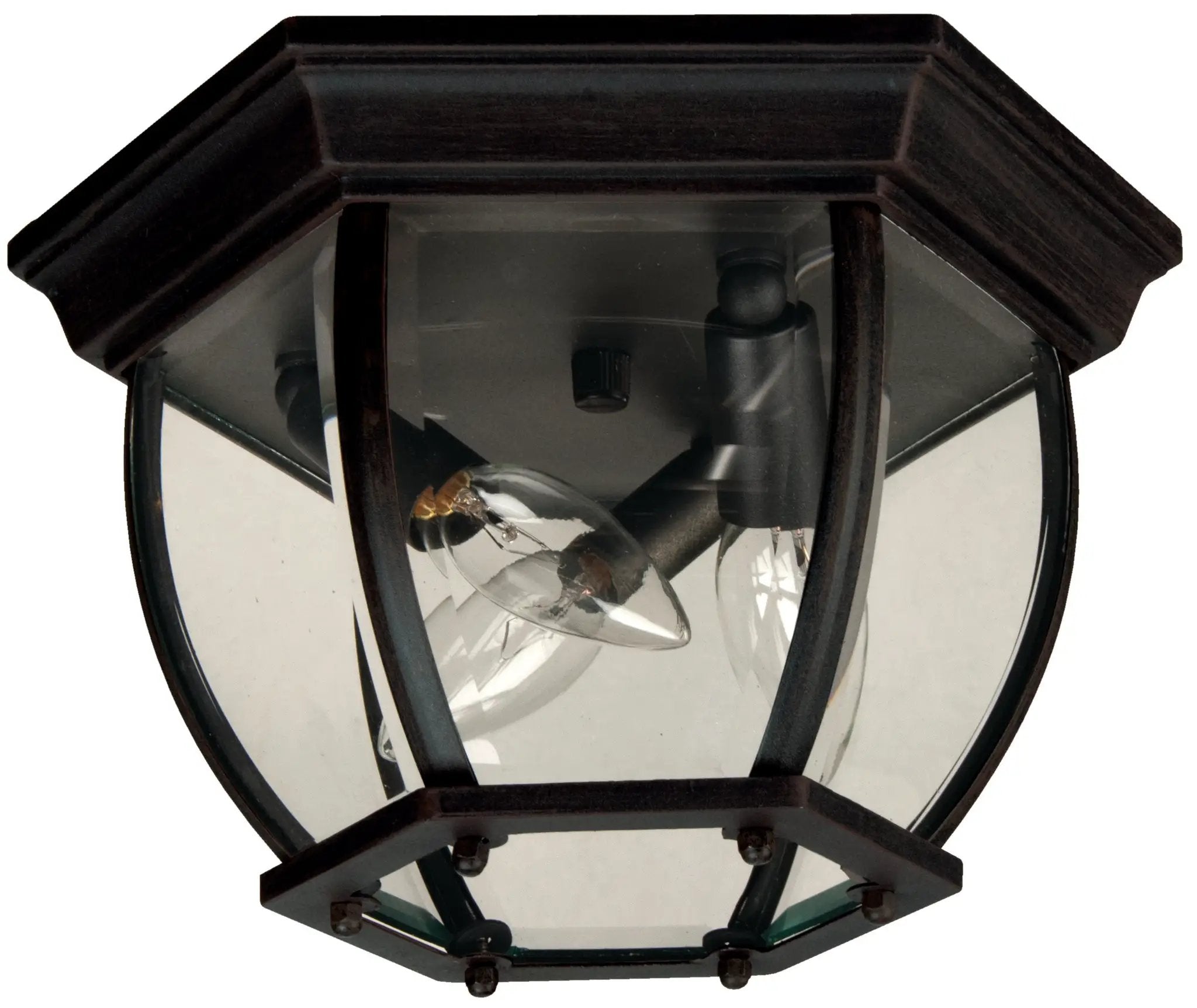 textured black ceiling mount