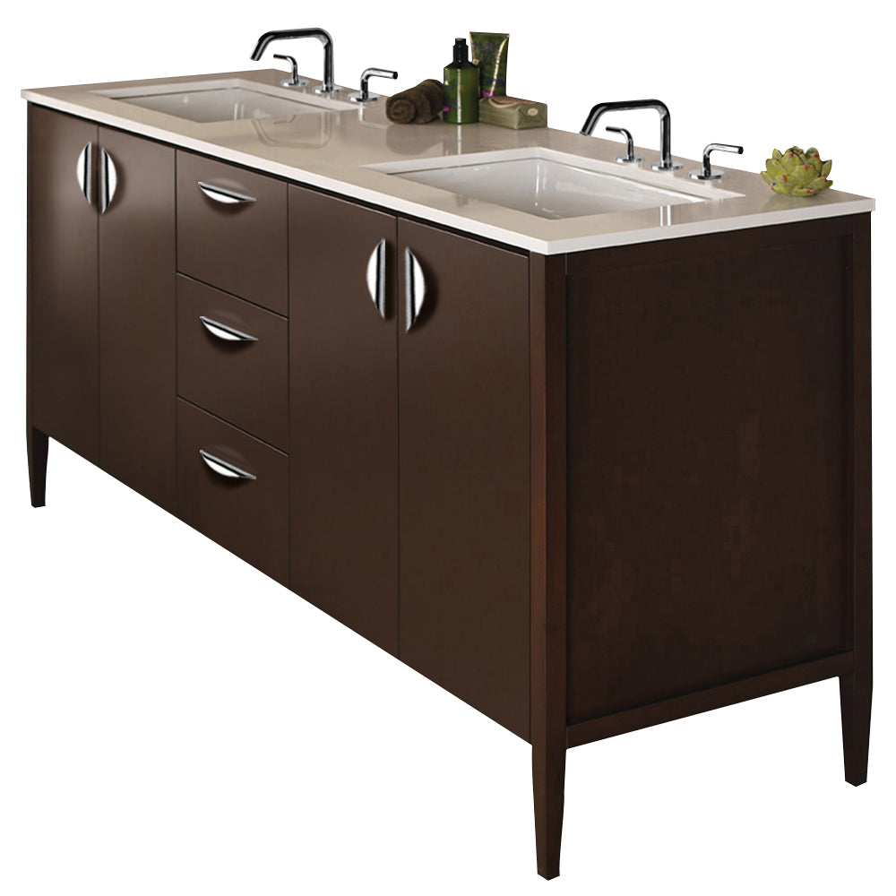 classic walnut vanity