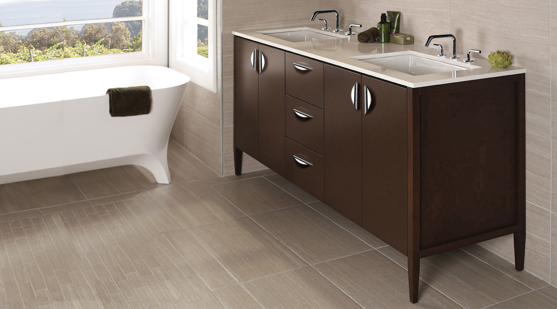 fluttini detailing front side vanity