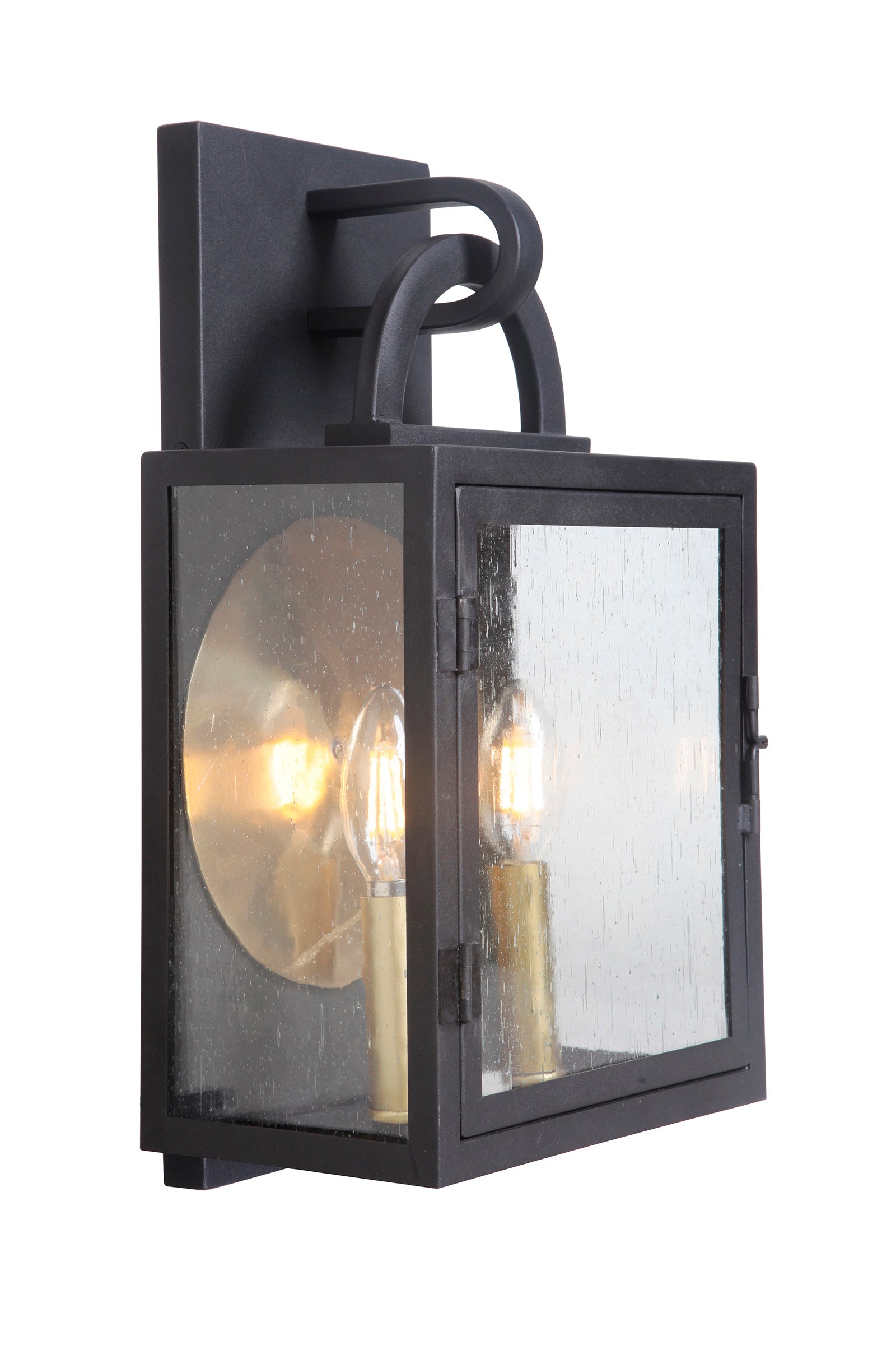 textured black wall sconces