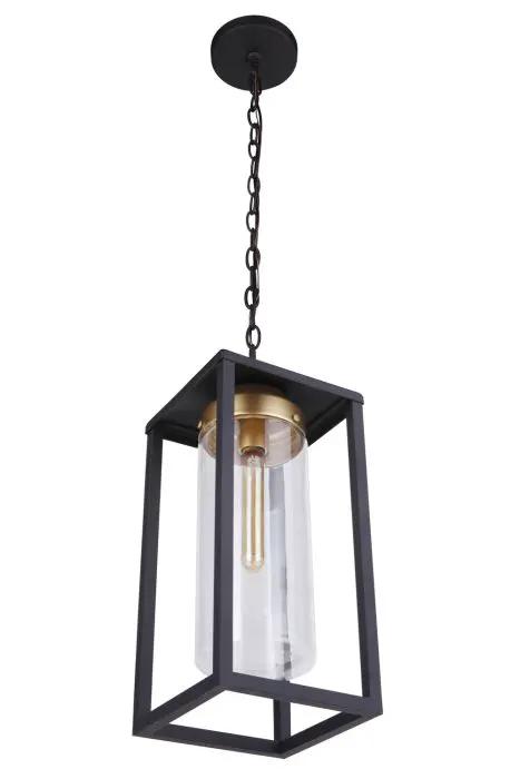 midnight / satin brass pendants