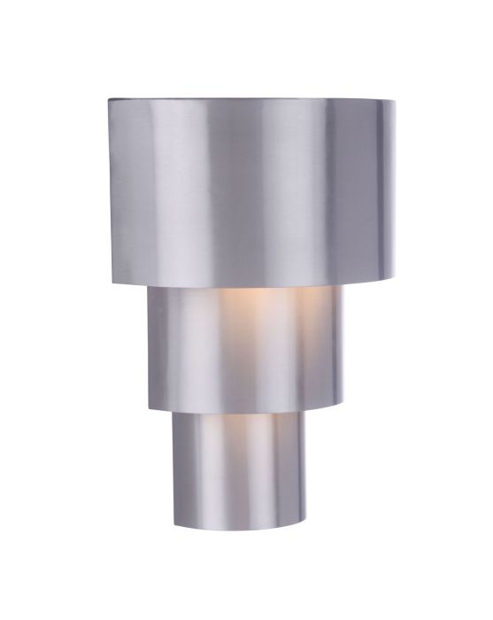 satin aluminum wall sconces