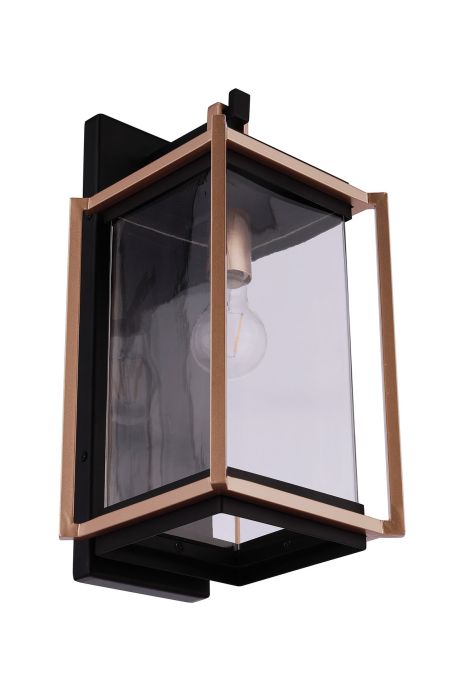 midnight / satin brass wall sconces