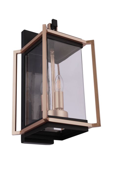 midnight / satin brass wall sconces