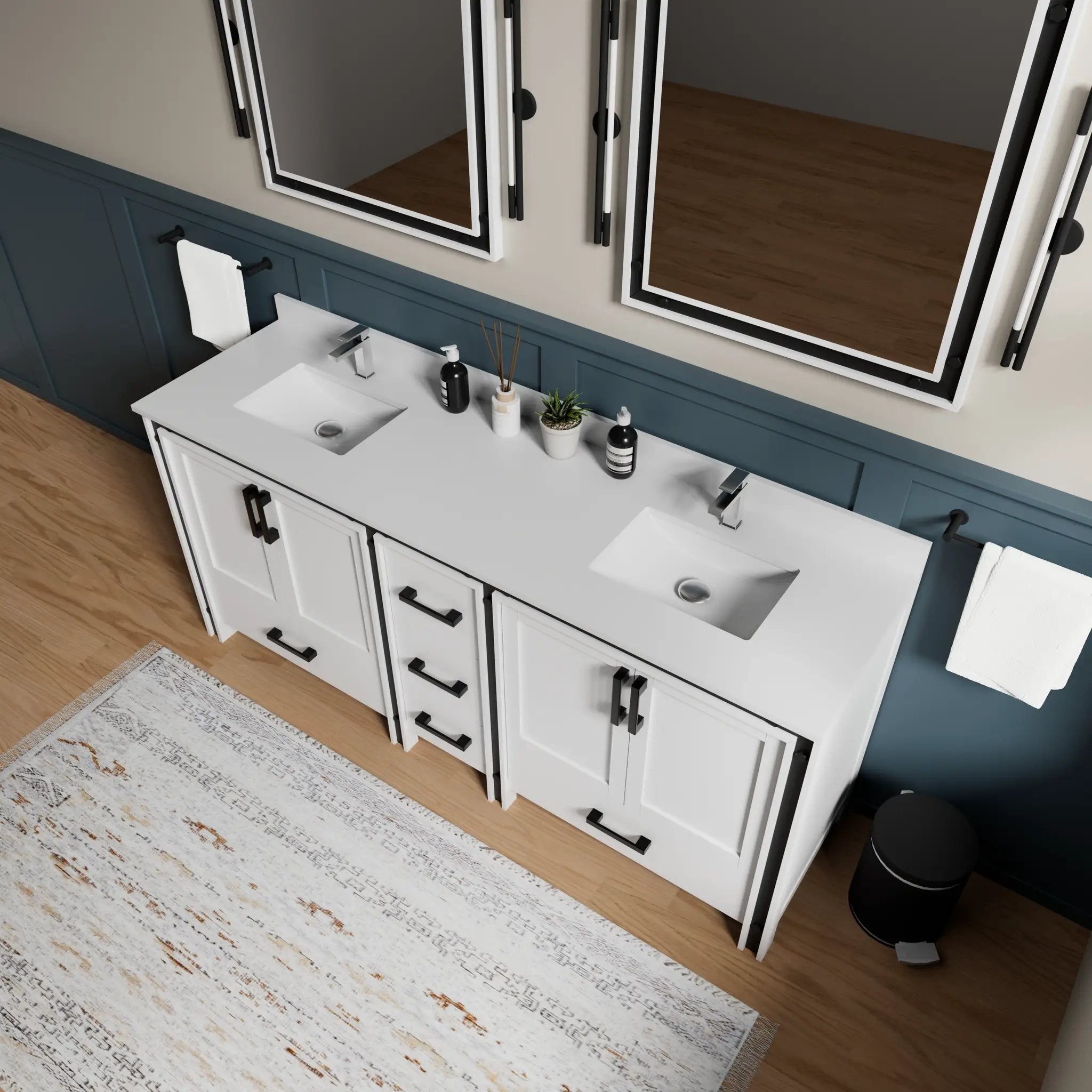 white vanity