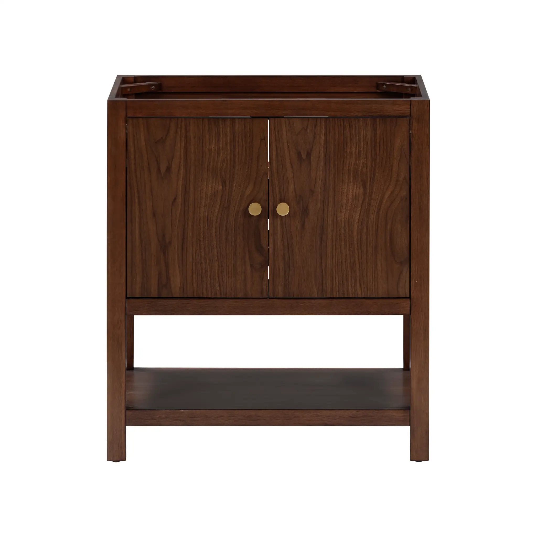 walnut vanity base