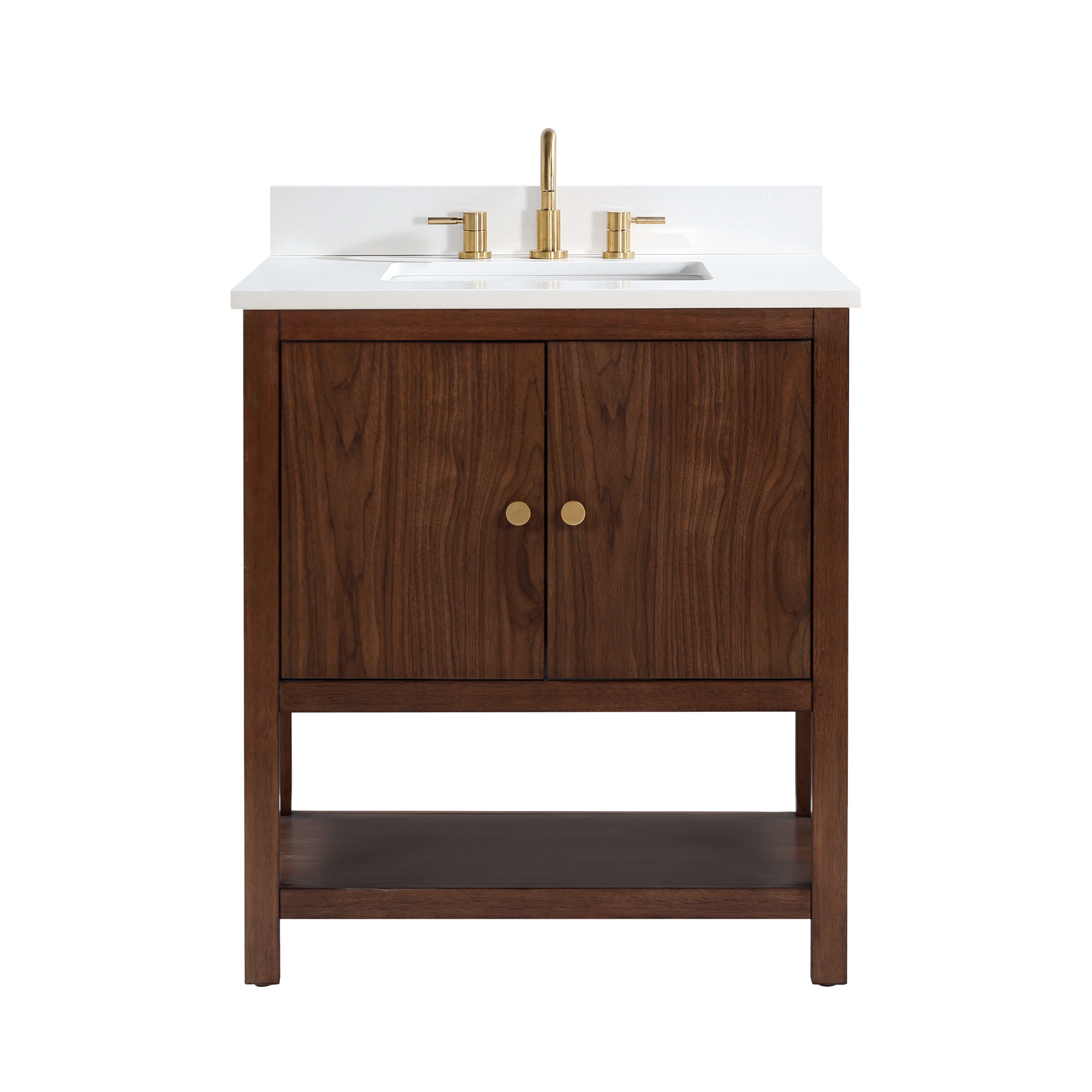 walnut vanity set