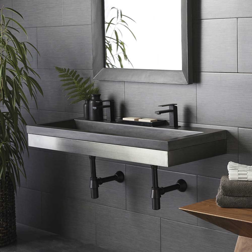 stainless steel vanity
