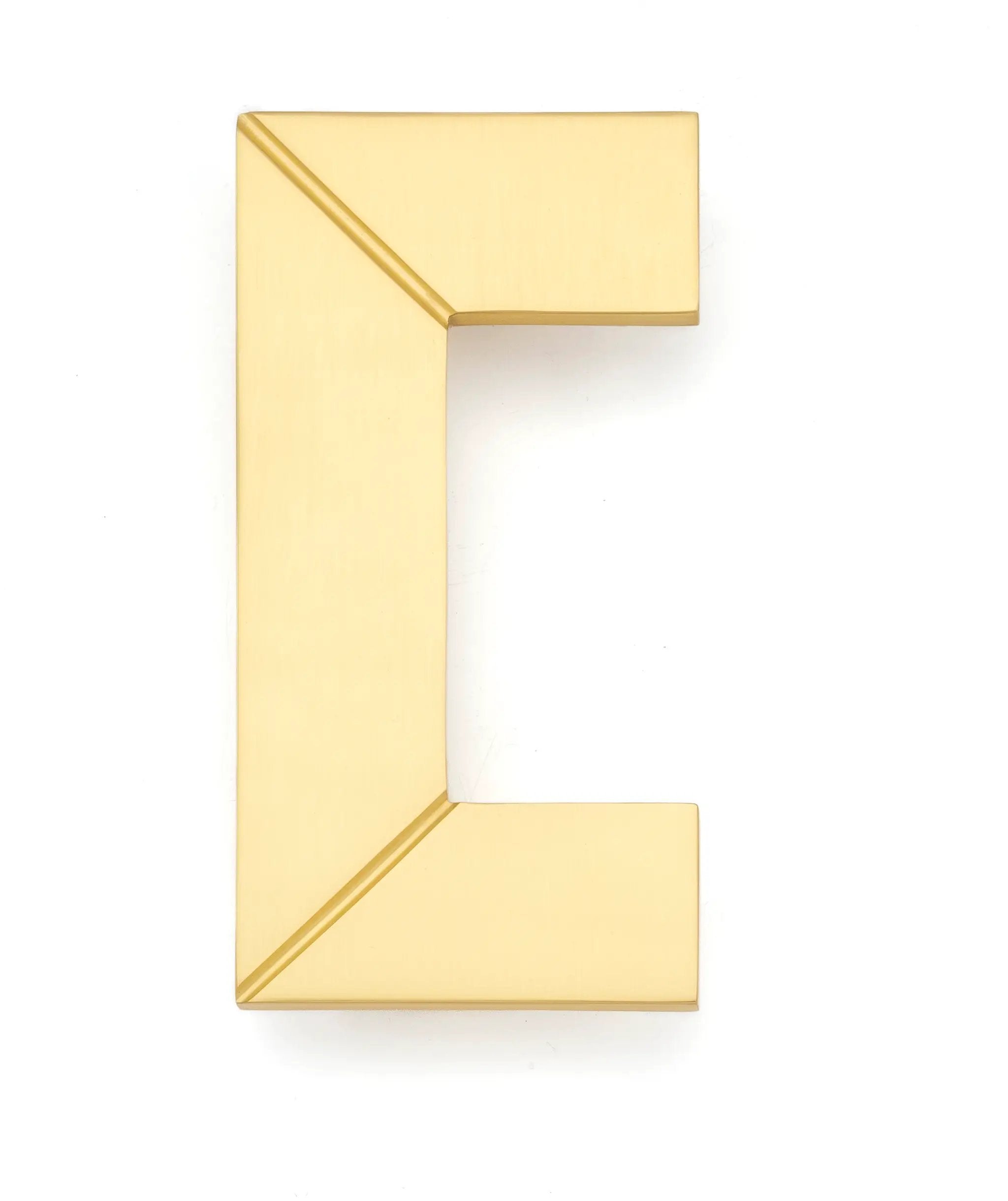 satin brass pull