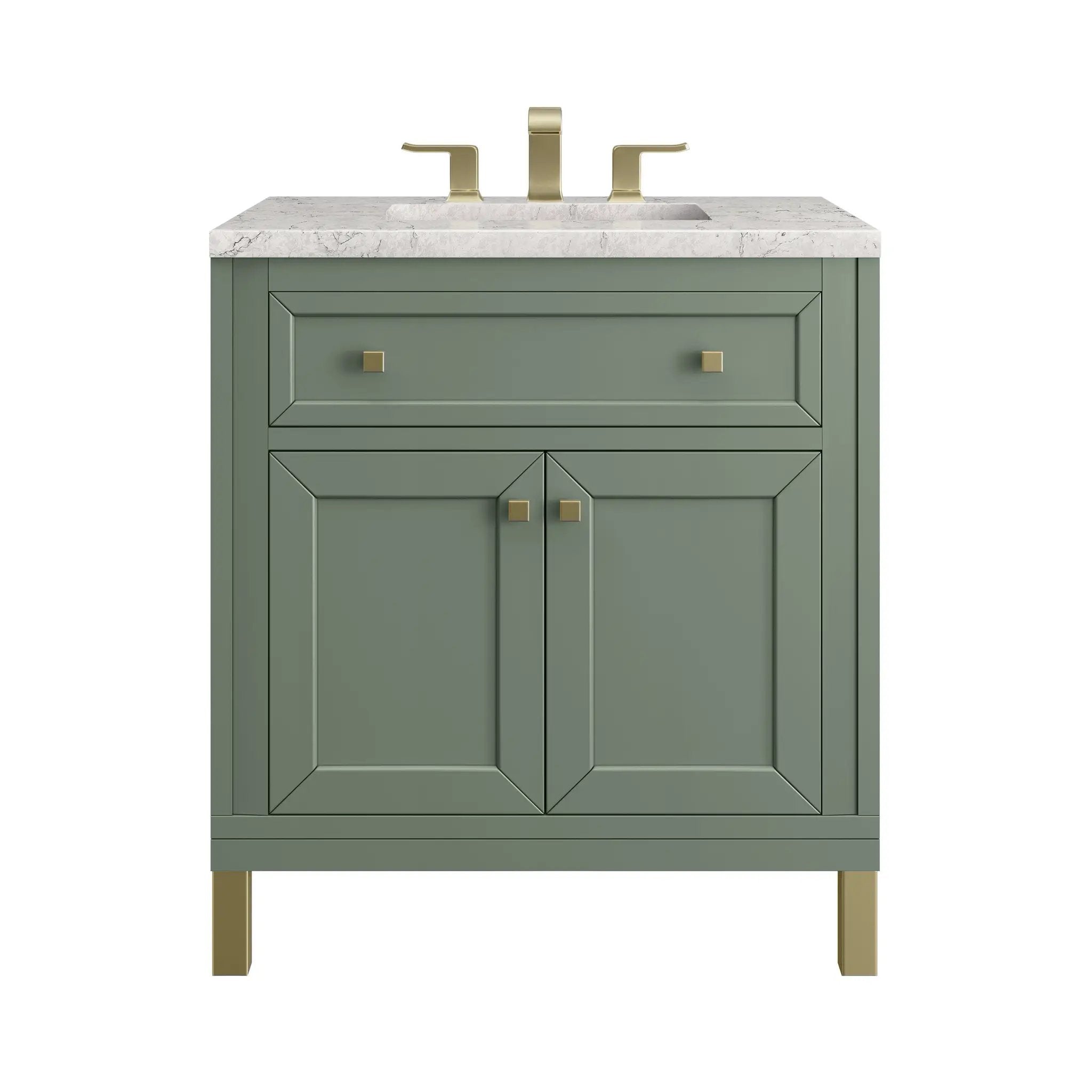 James Martin Chicago 30" Single Vanity Set - Smokey Celadon by James Martin Vanities