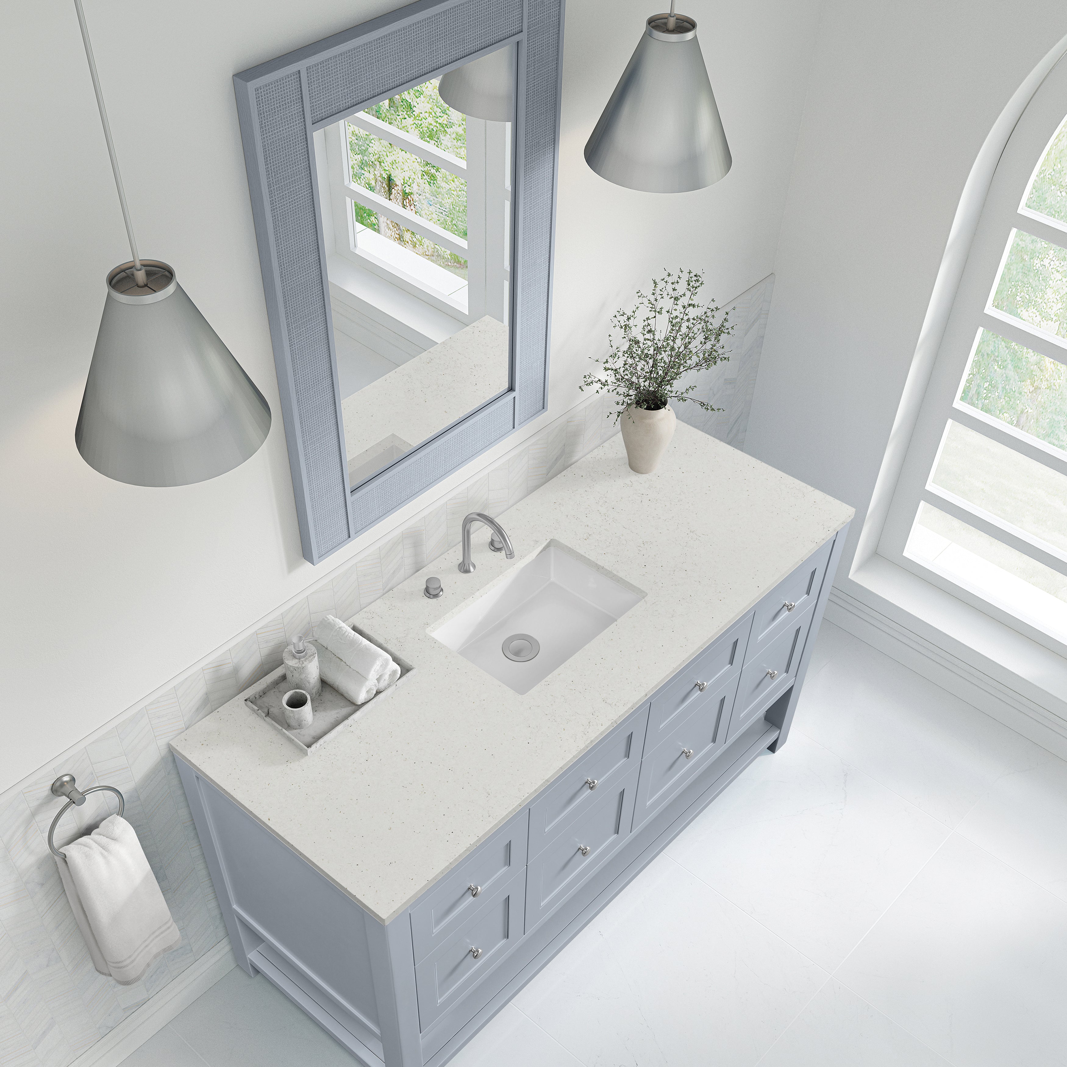 lime delight quartz top vanity
