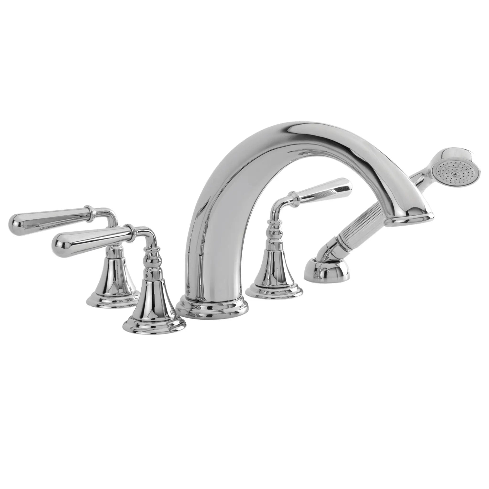 polished chrome tub faucet