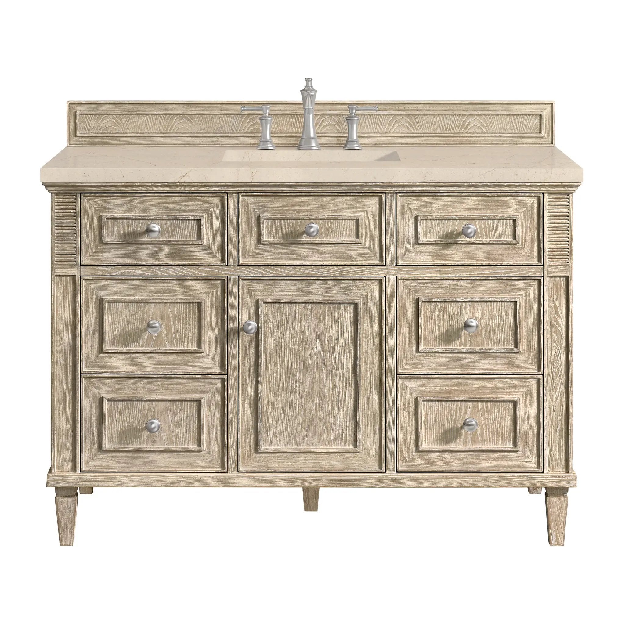 James Martin Lorelai 48" Single Vanity Set - Whitewashed Oak by James Martin Vanities