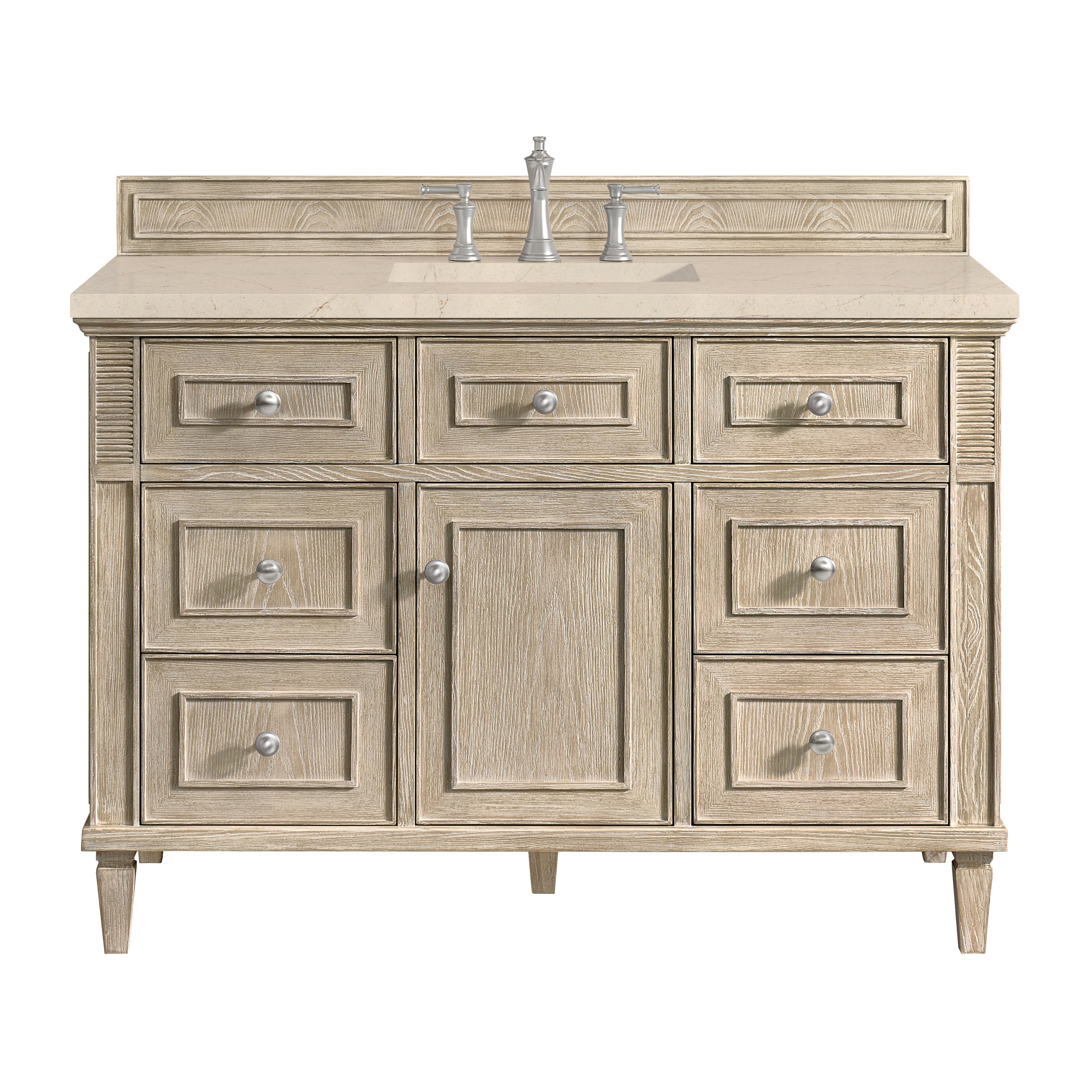 James Martin Vanities Lorelai 48" Single Vanity - Whitewashed Oak