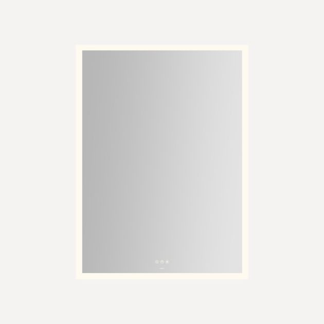 Robern Instinct Rectangle Lighted Mirror with Perimeter Light Pattern