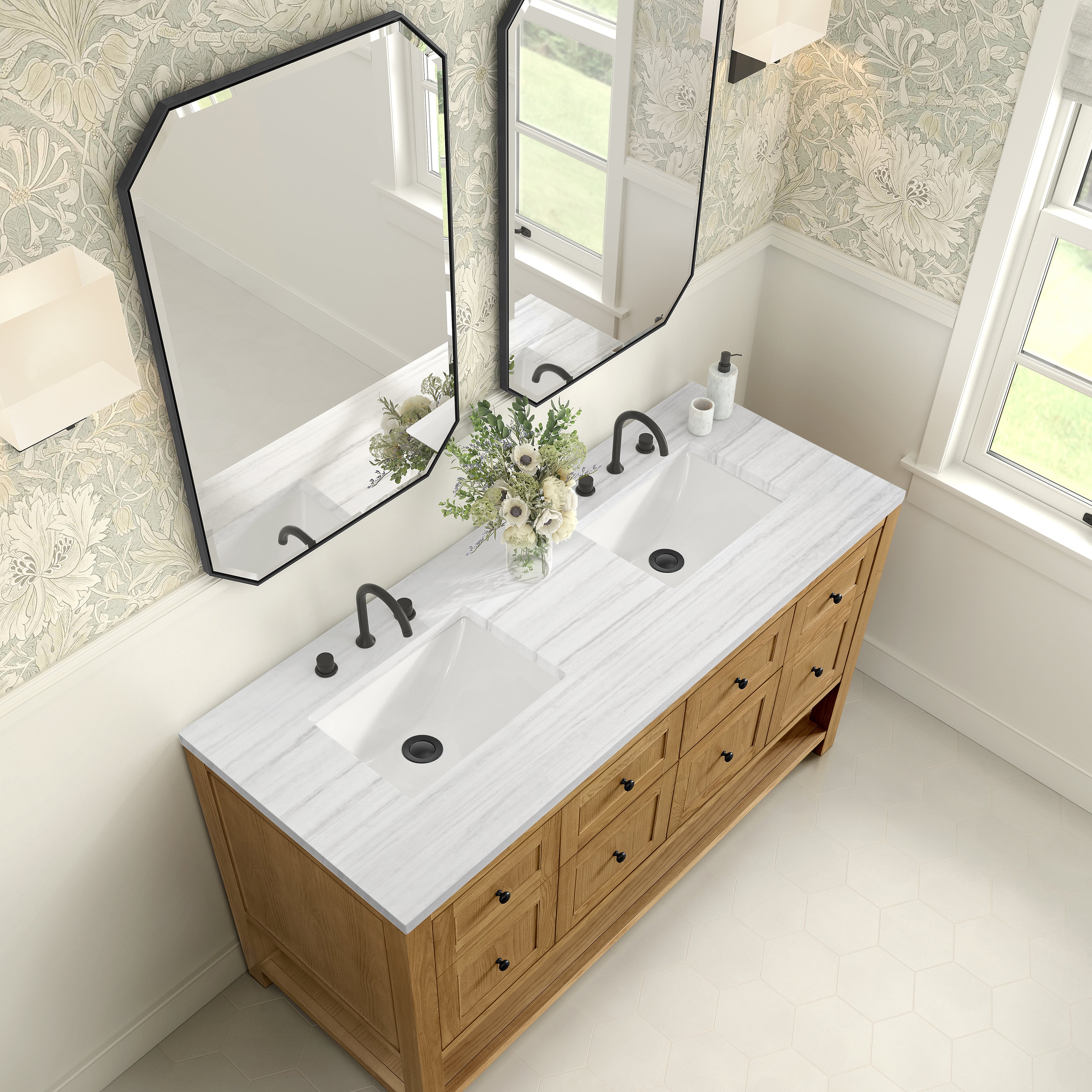 arctic fall solid surface top vanity