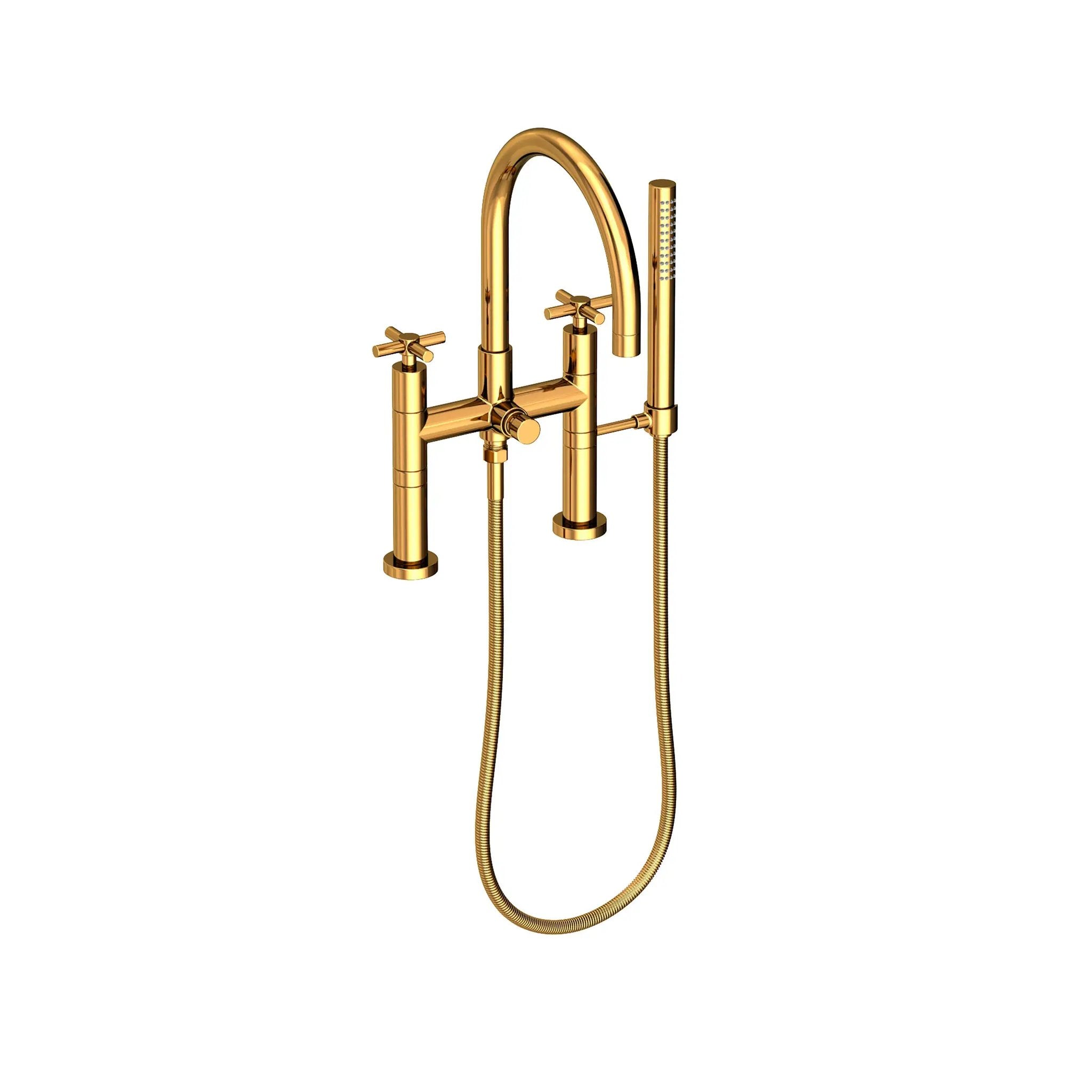 Newport Brass East Linear Exposed Tub & Hand Shower Set - Deck Mount by Newport Brass