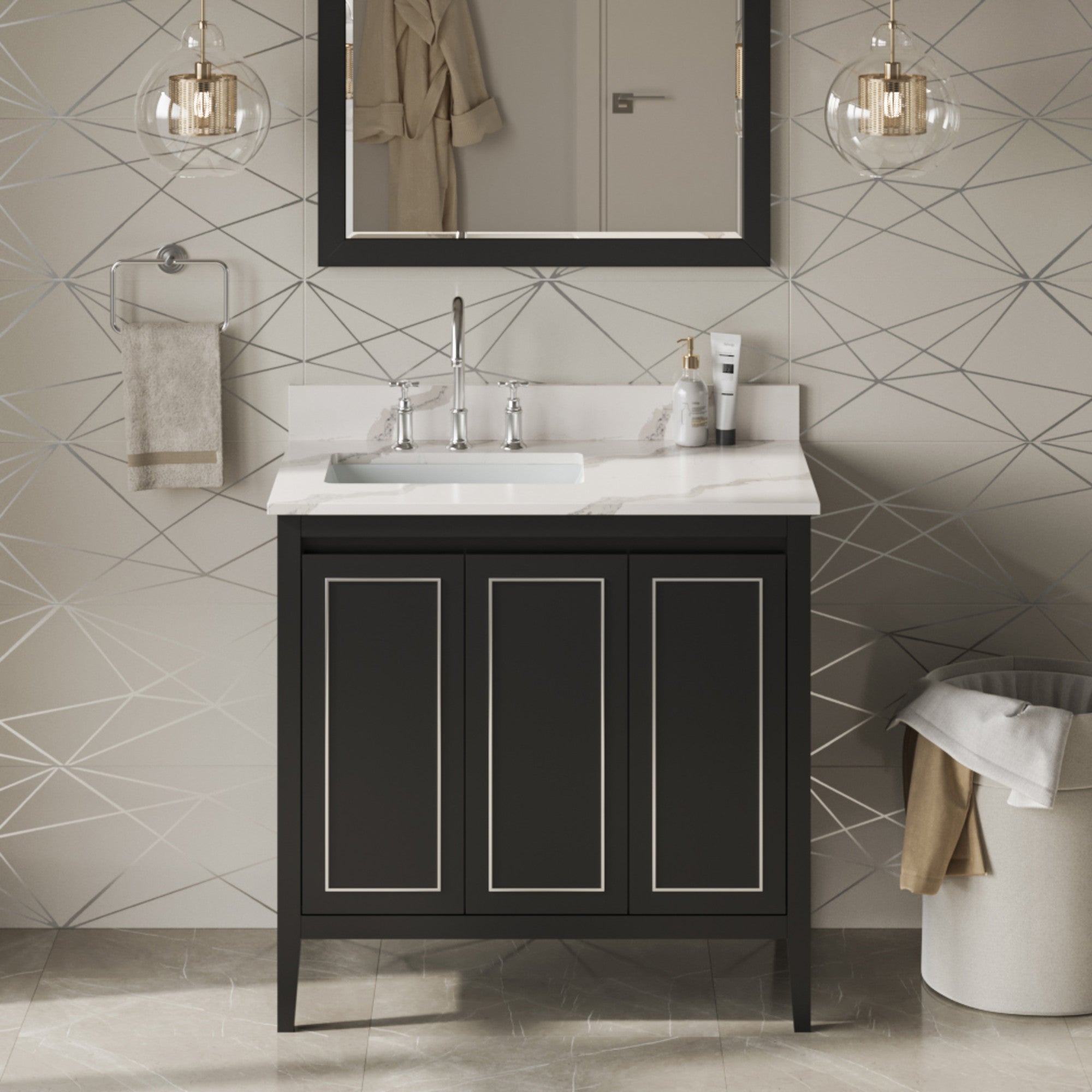 Jeffrey Alexander 36" Percival Vanity Set