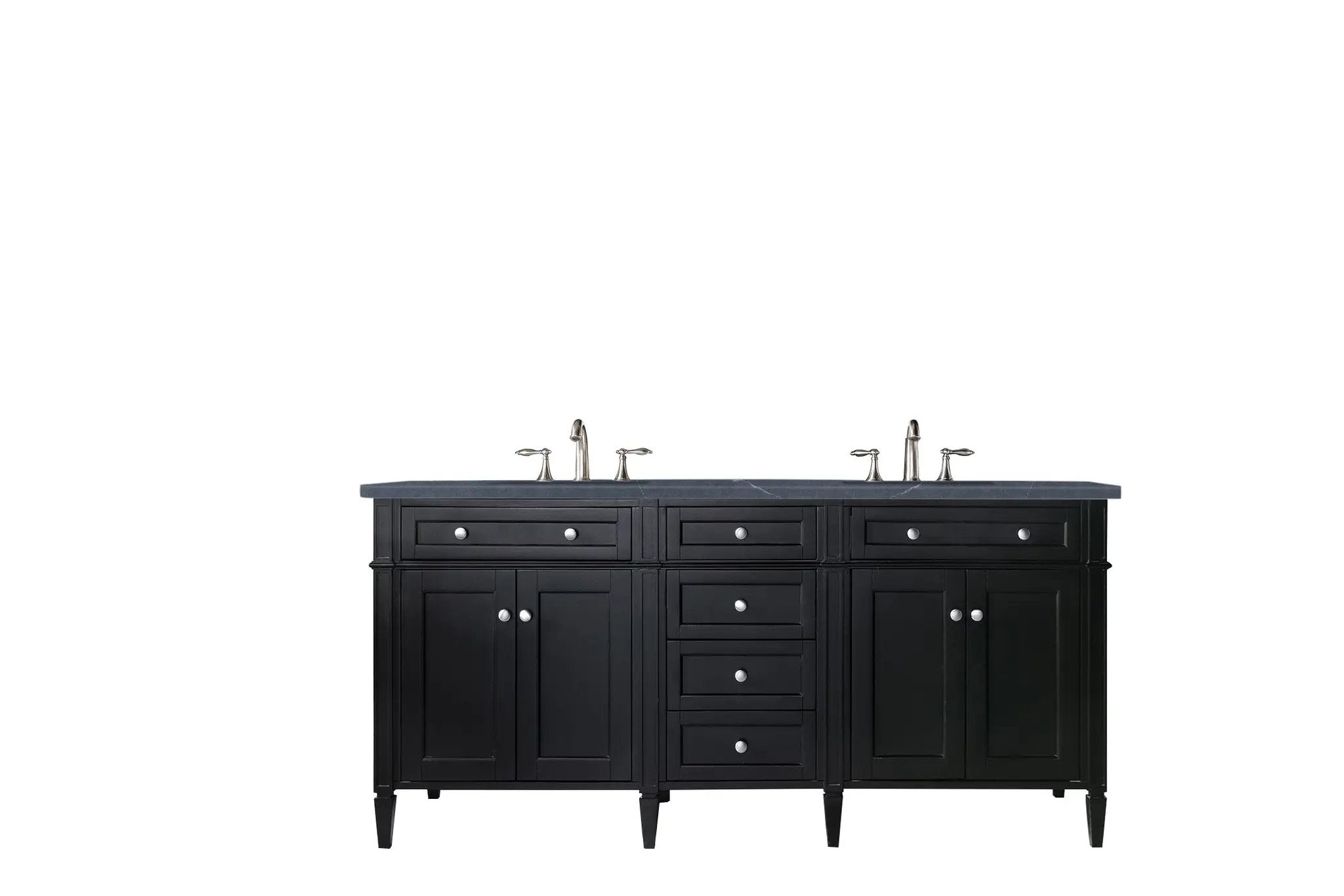 James Martin Brittany 72" Double Vanity Set - Black Onyx by James Martin Vanities
