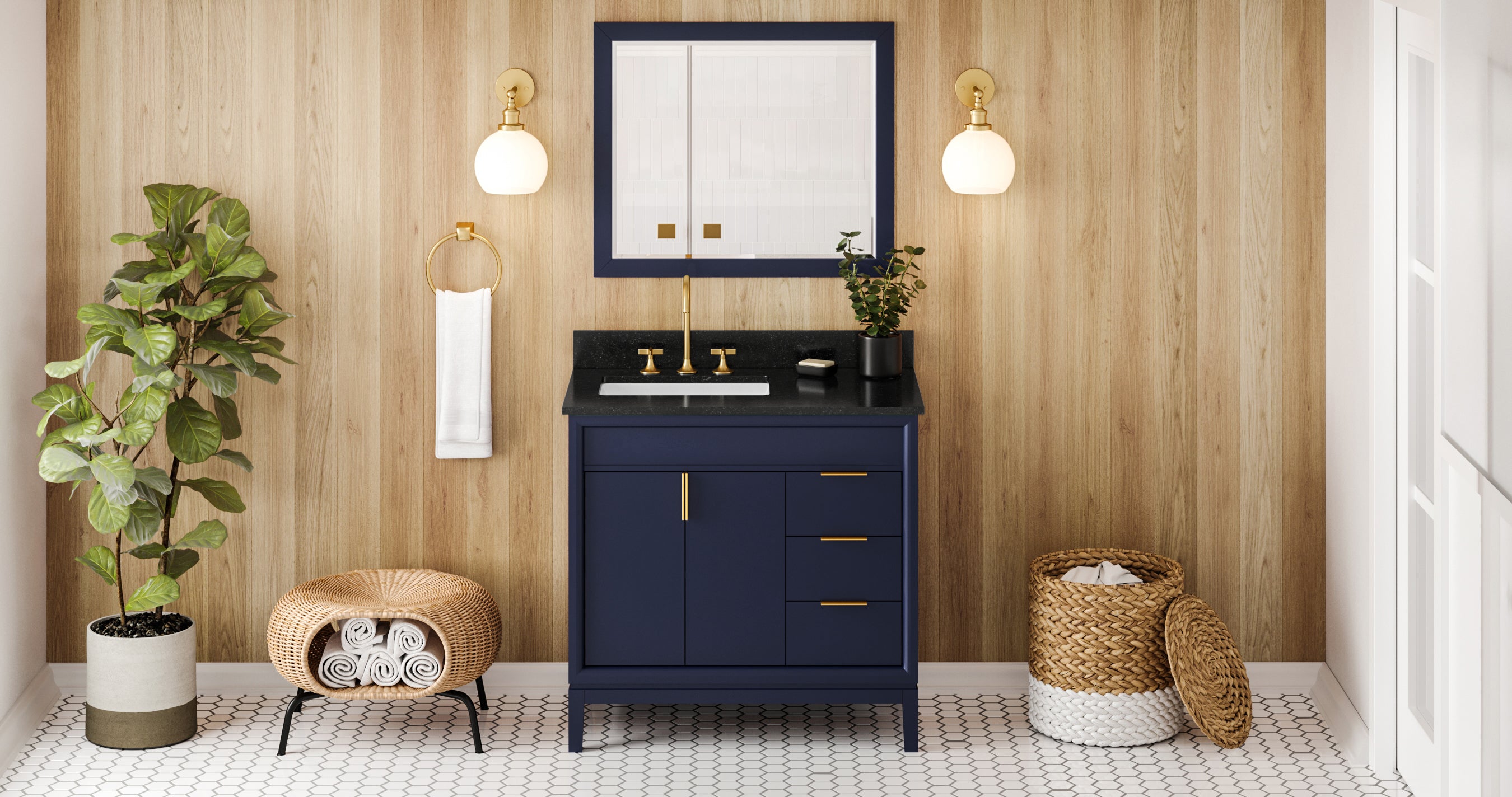 hale blue vanity