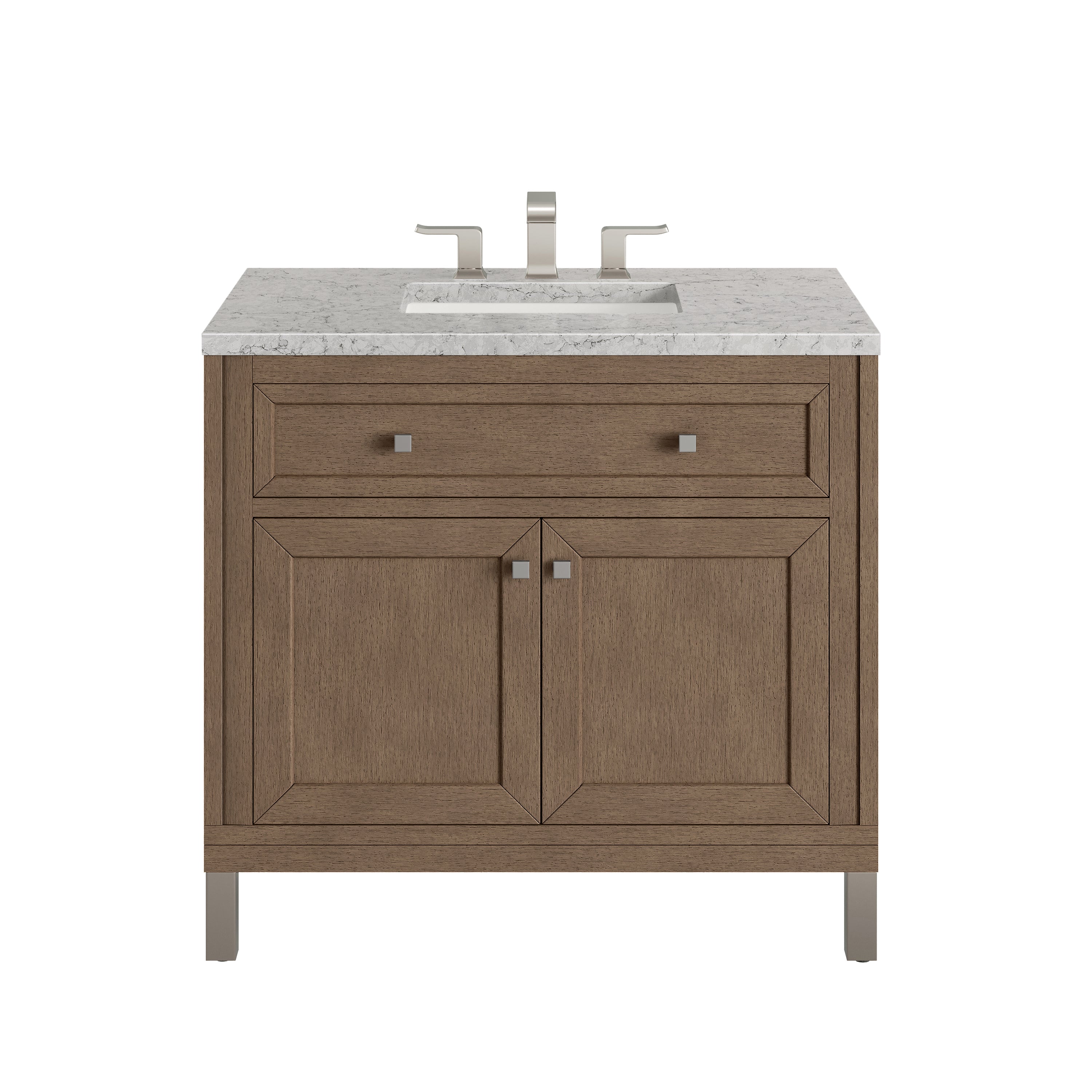 James Martin Vanities Chicago 36" Single Vanity - Whitewashed Walnut