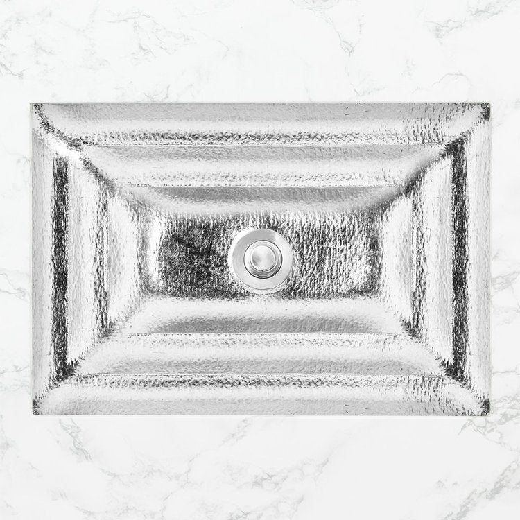 Linkasink Solid Eglomise Metal Leaf Artisan Glass Undermount Sink