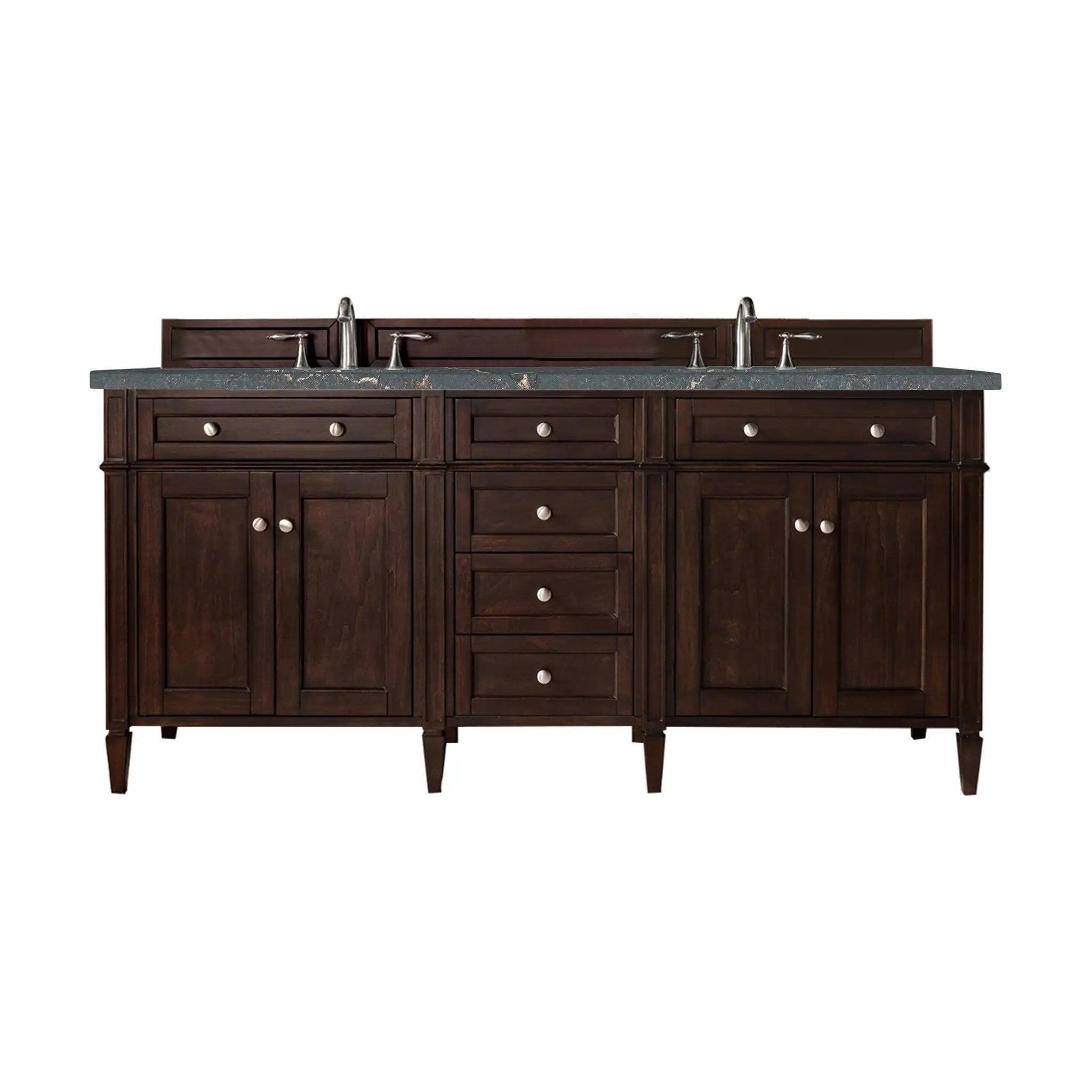 James Martin Brittany 72" Double Vanity Set - Burnished Mahogany by James Martin Vanities