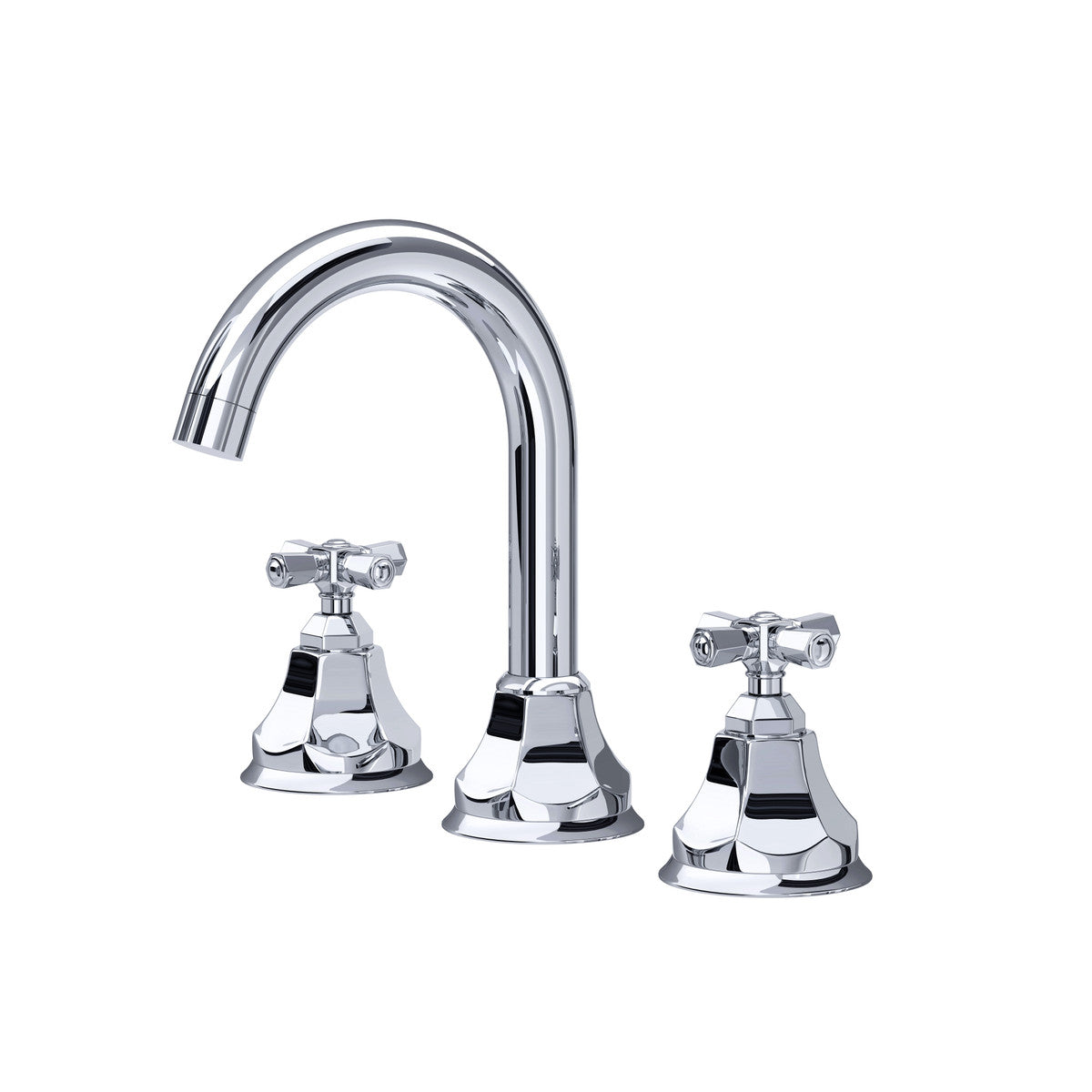 polished chrome bathroom faucet