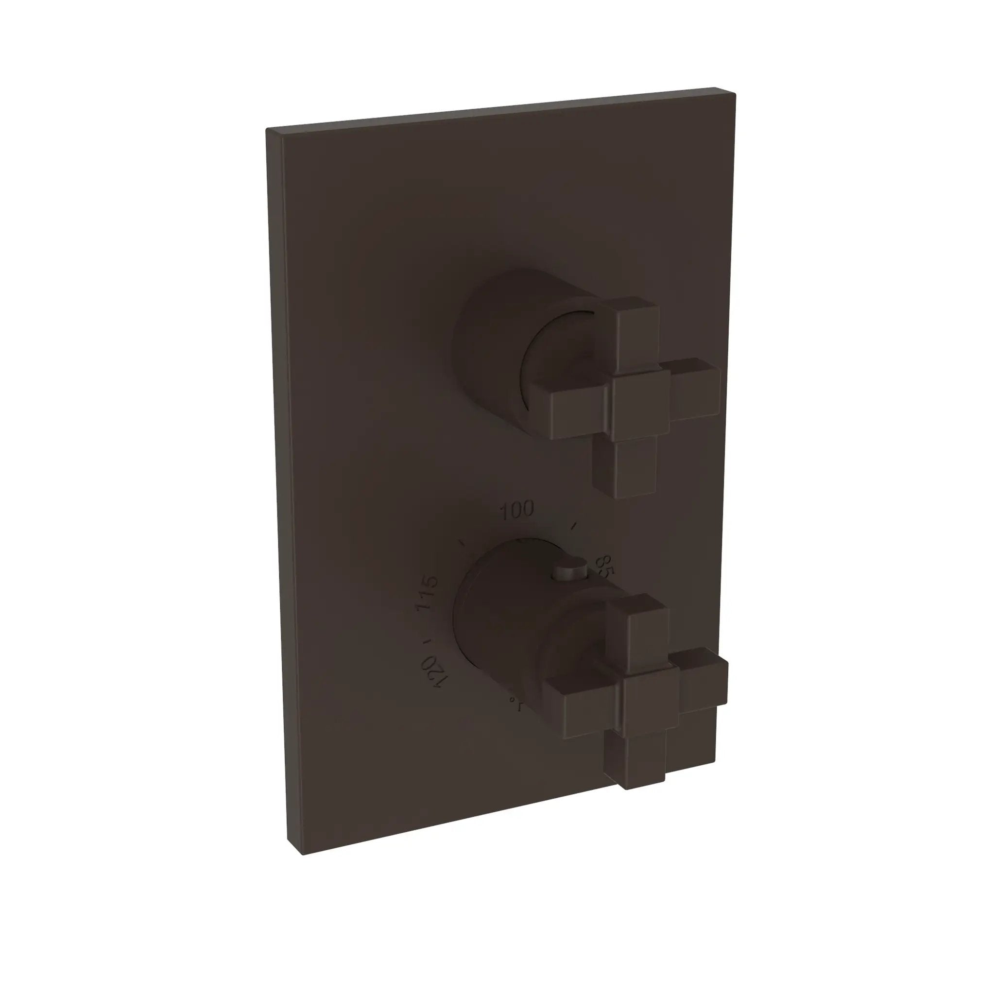 Newport Brass Malvina 1/2" Square Thermostatic Trim Plate with Handle by Newport Brass