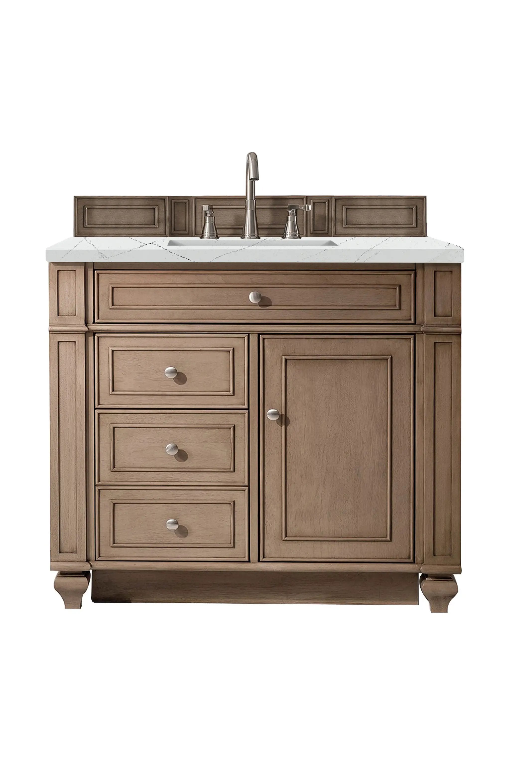 James Martin Bristol 36" Single Vanity Set - Whitewashed Walnut by James Martin Vanities