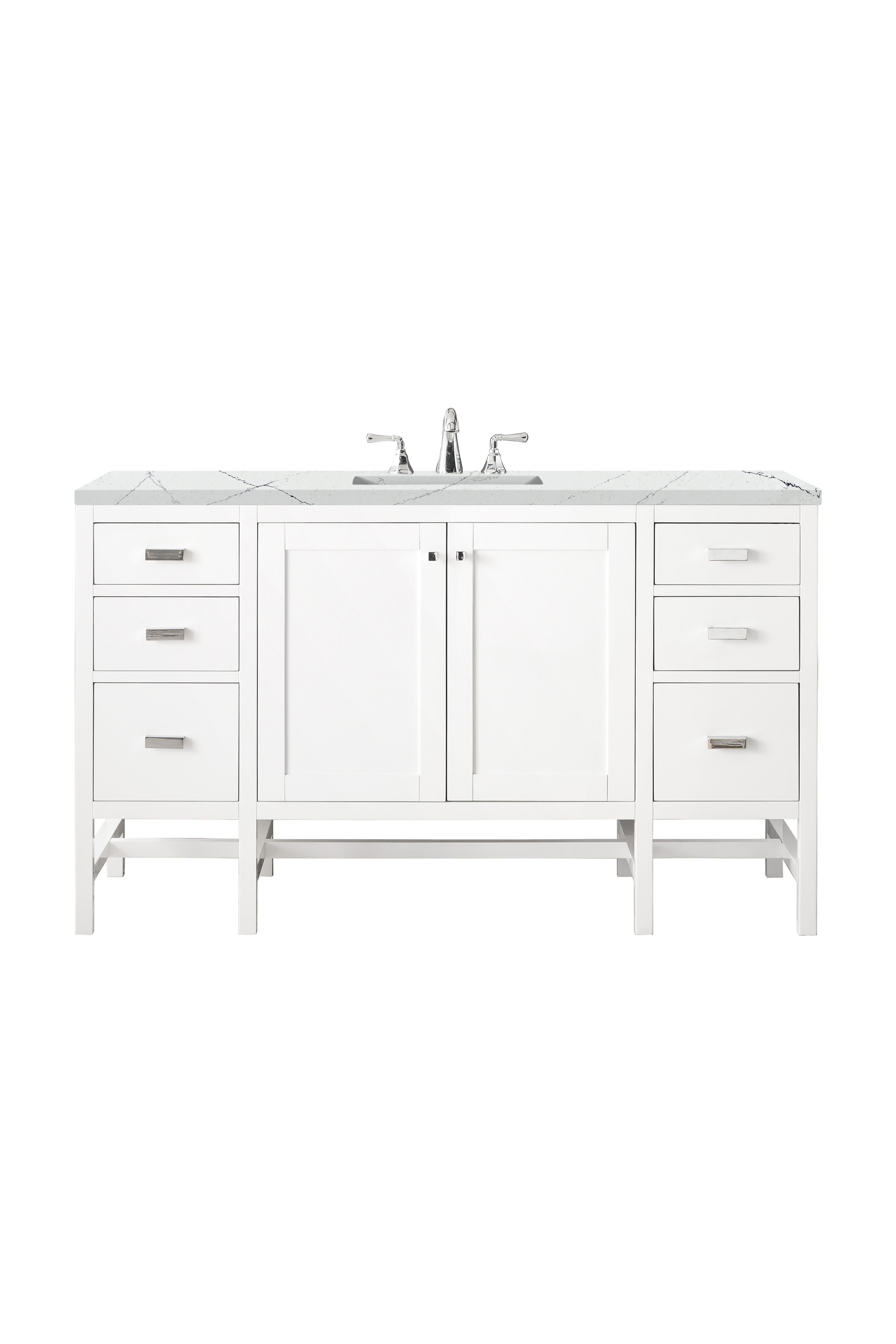 James Martin Vanities Addison 60" Single Vanity - Glossy White