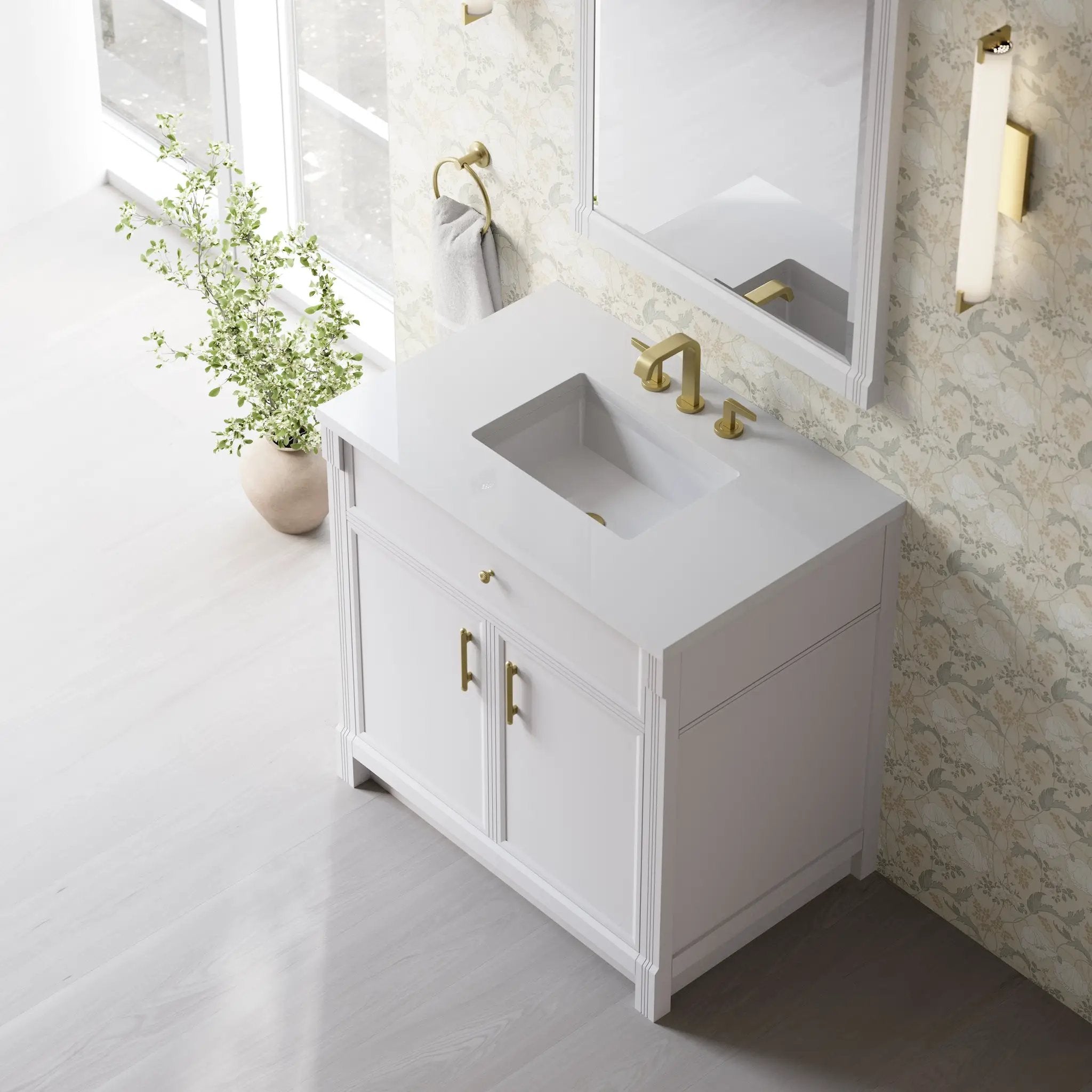 bright white mirror