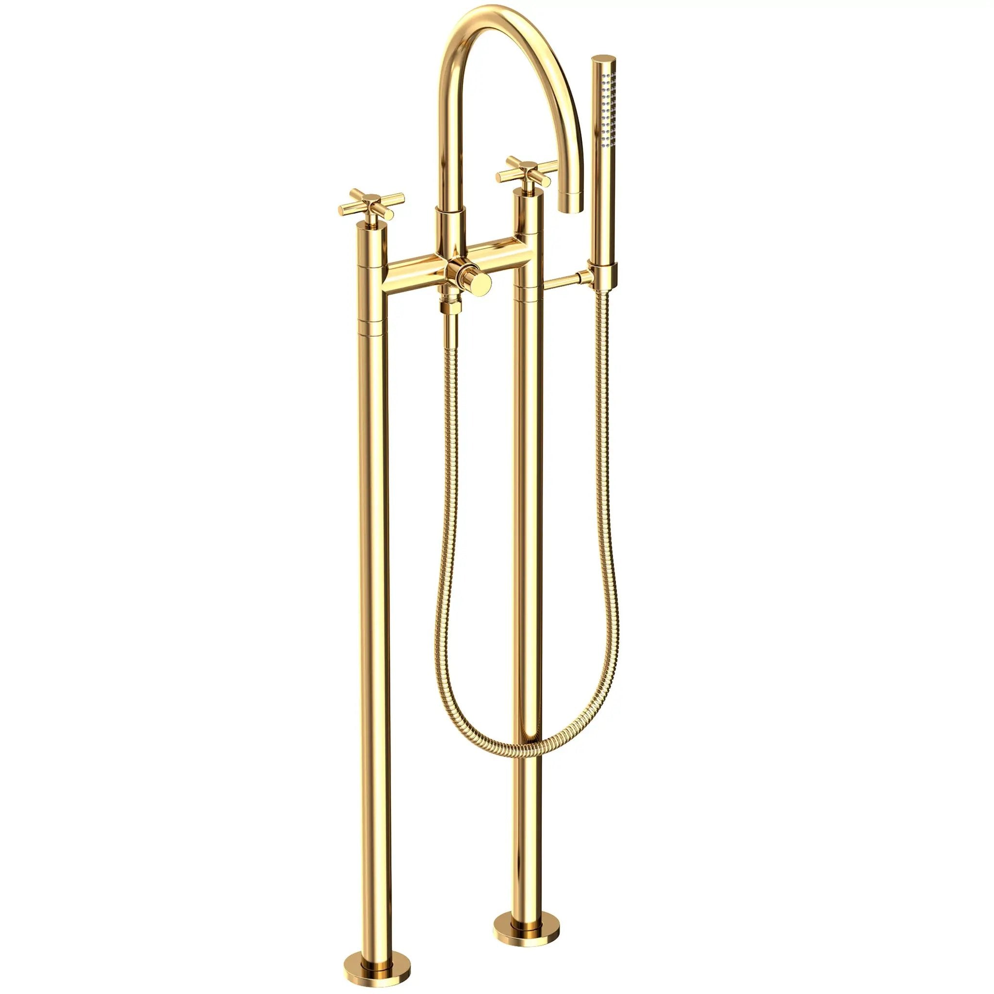 Newport Brass East Linear Exposed Tub & Hand Shower Set w/Risers by Newport Brass