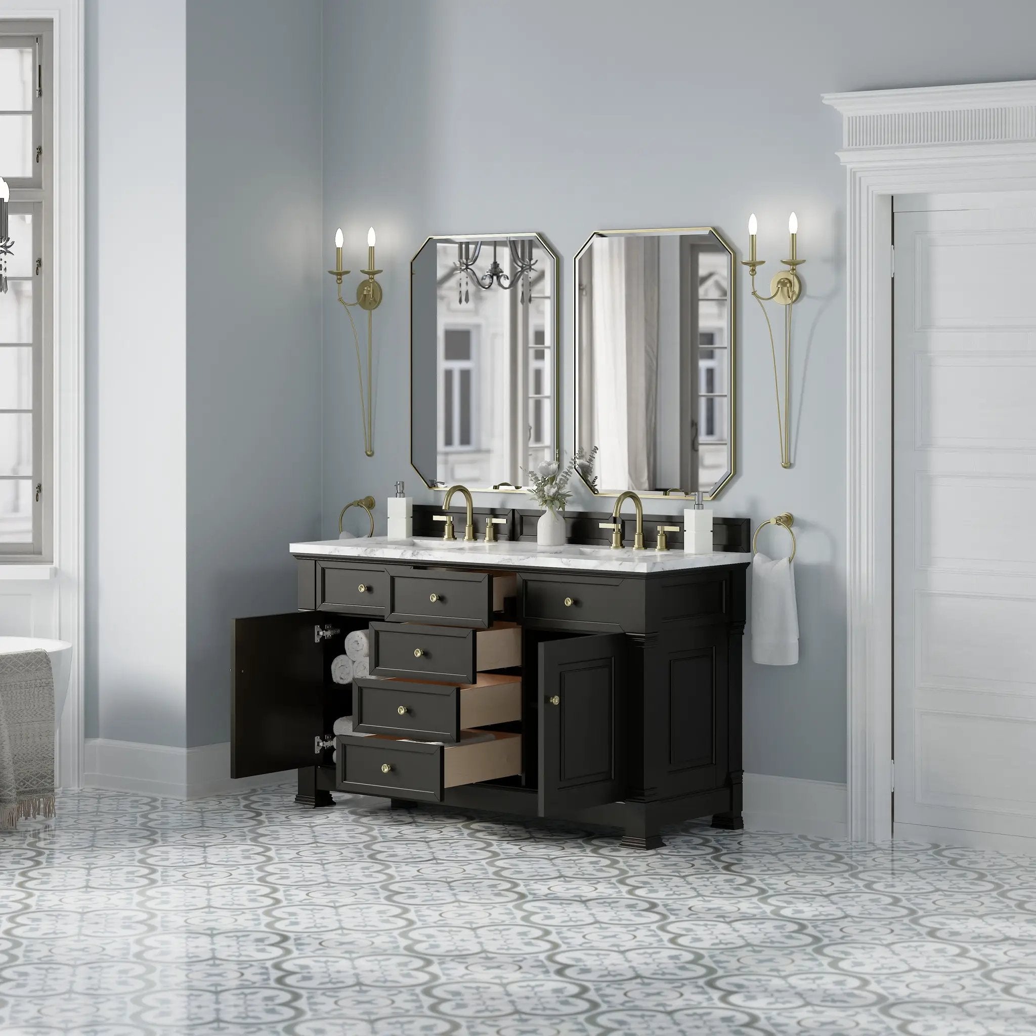 black onyx vanity