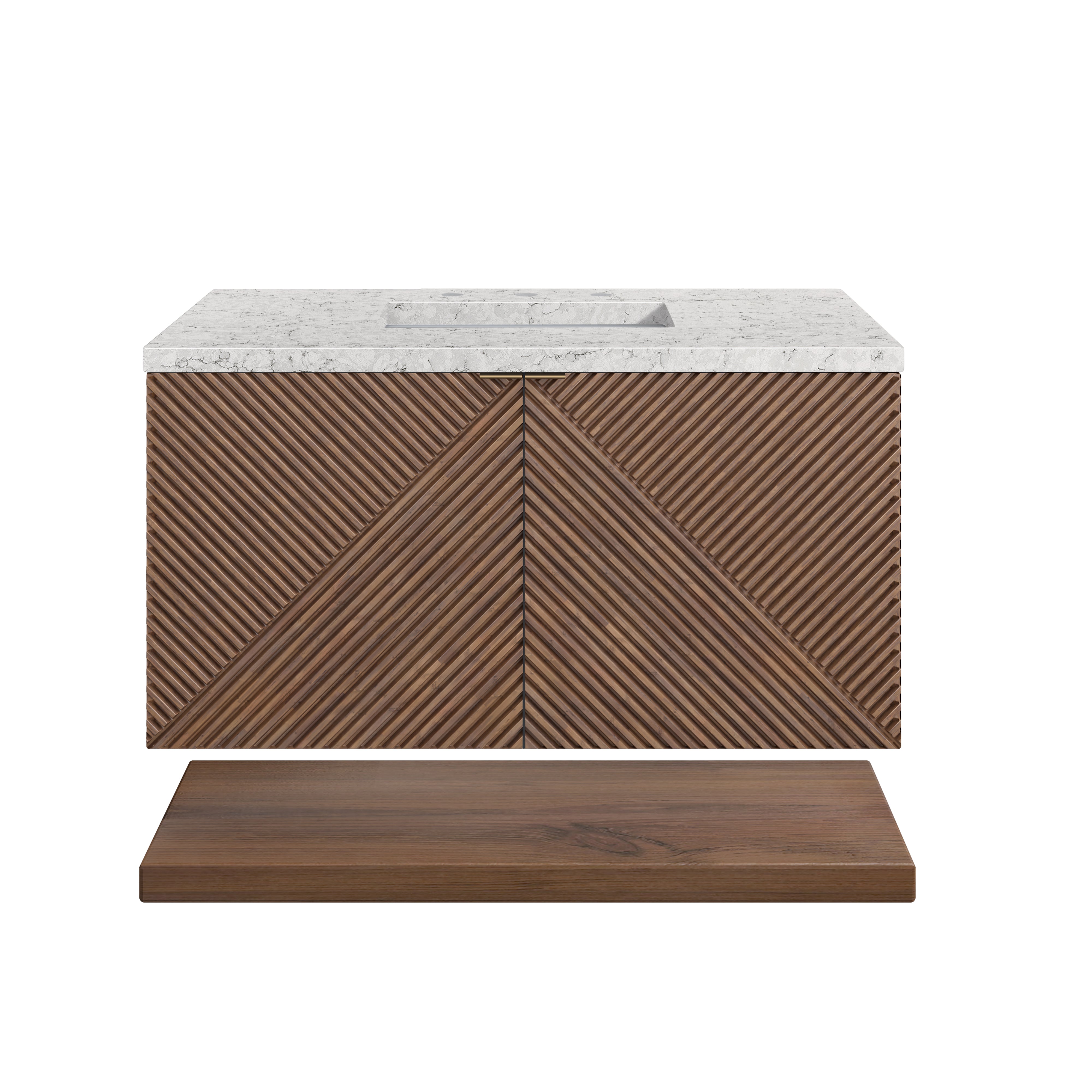 James Martin Vanities Marcello 36" Single Vanity - Chestnut