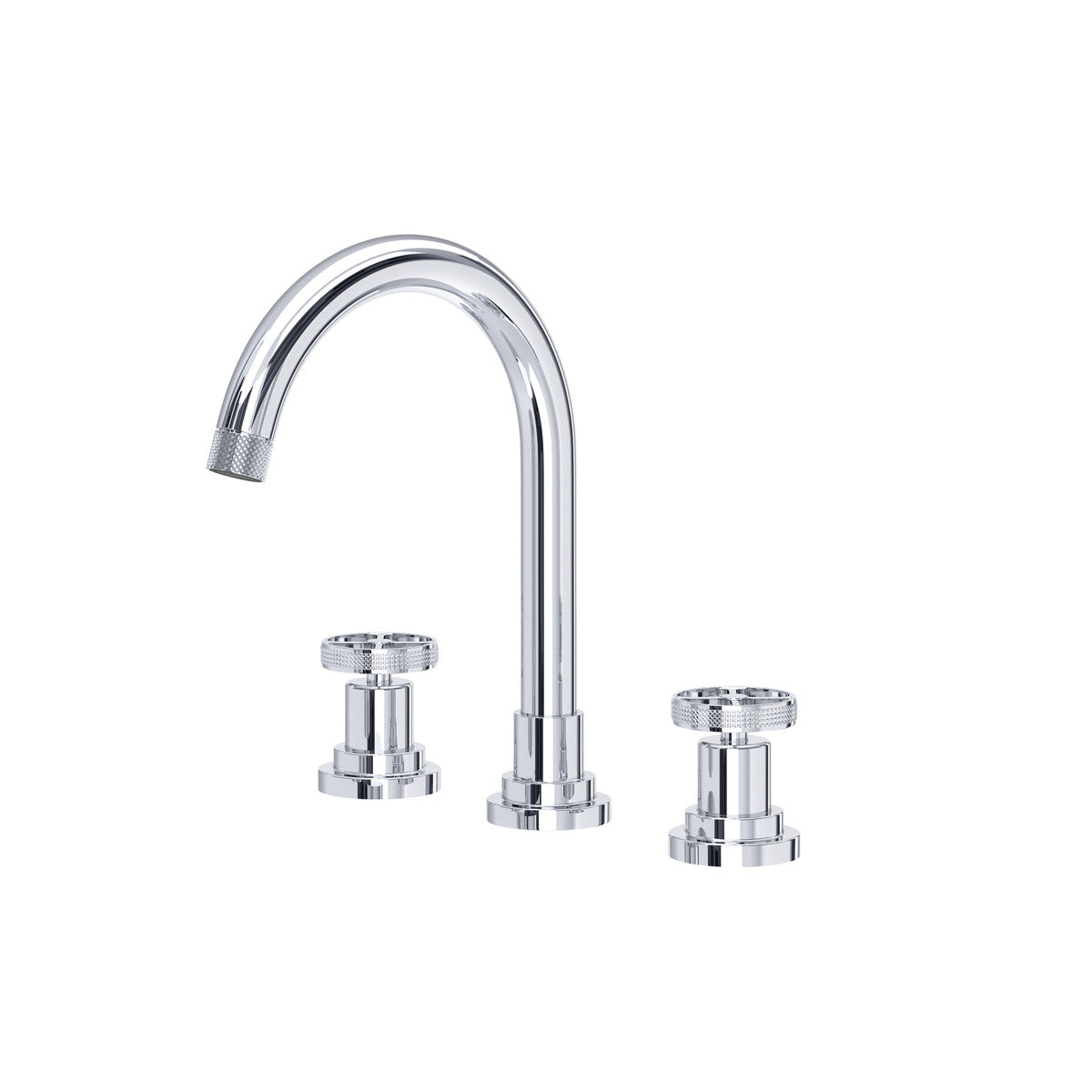 polished chrome bathroom faucet