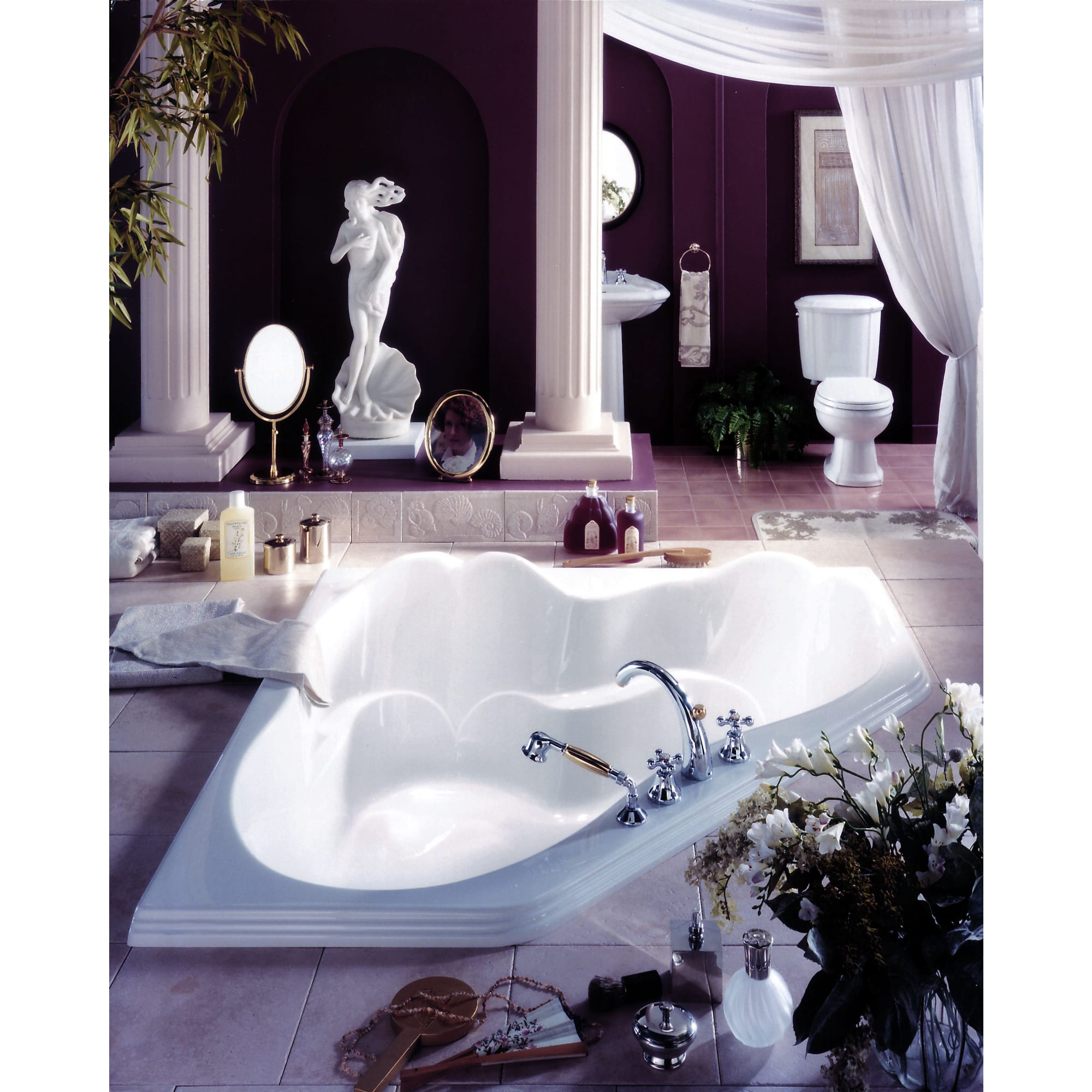 white bathtub