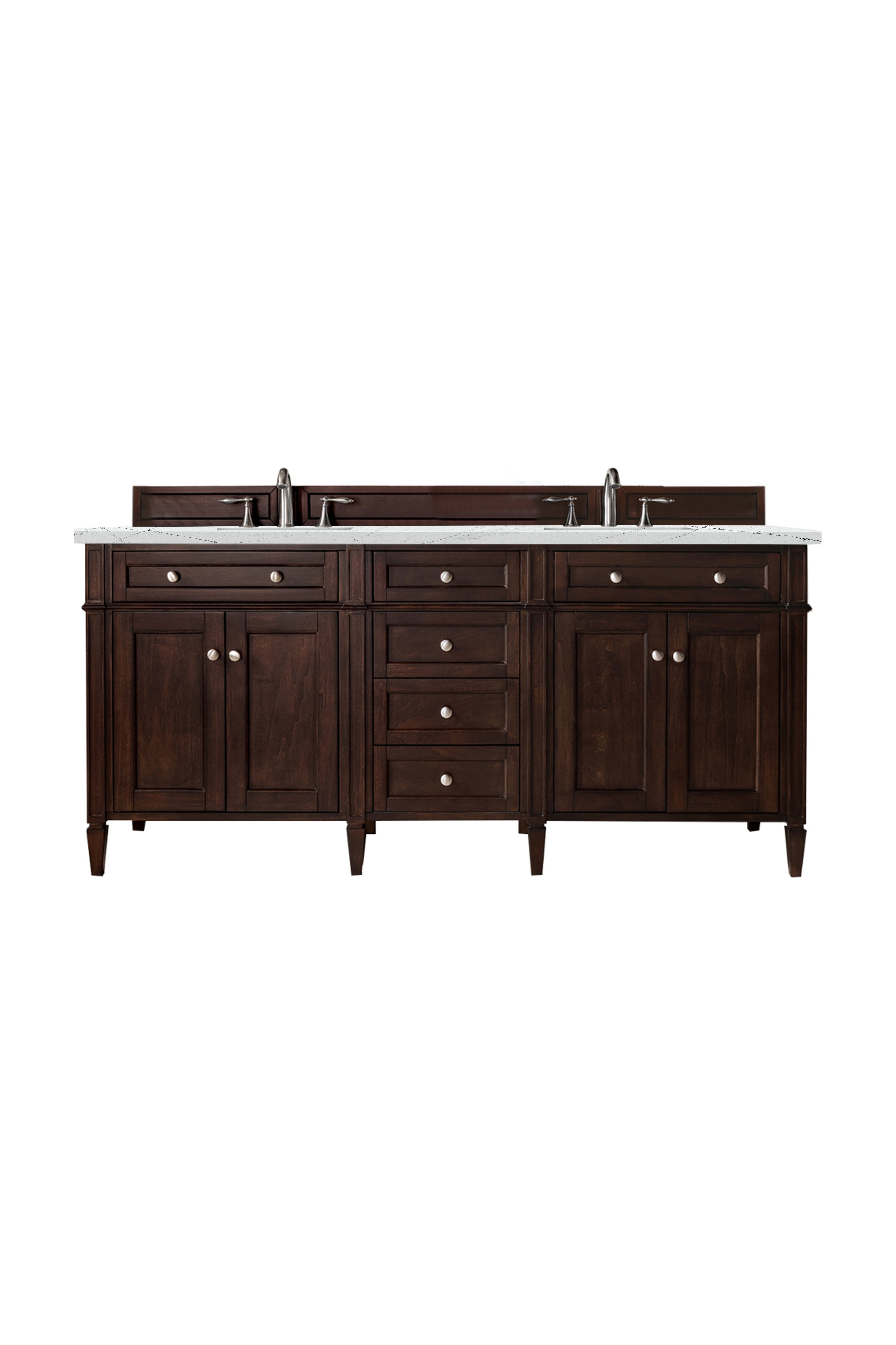 James Martin Vanities Brittany 72" Double Vanity - Burnished Mahogany