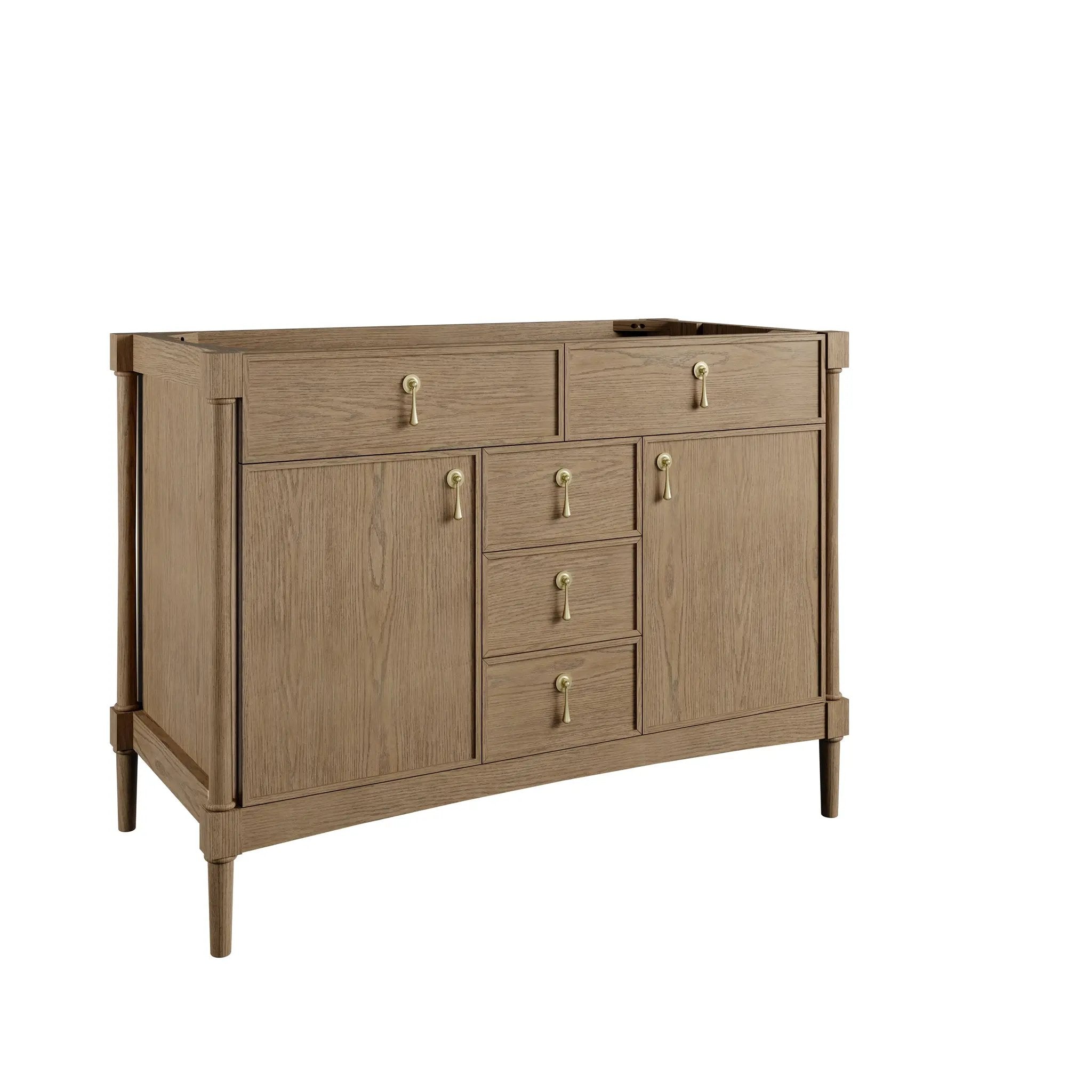 James Martin Kinnsden 48" Single Vanity Set - Weathered Oak by James Martin Vanities